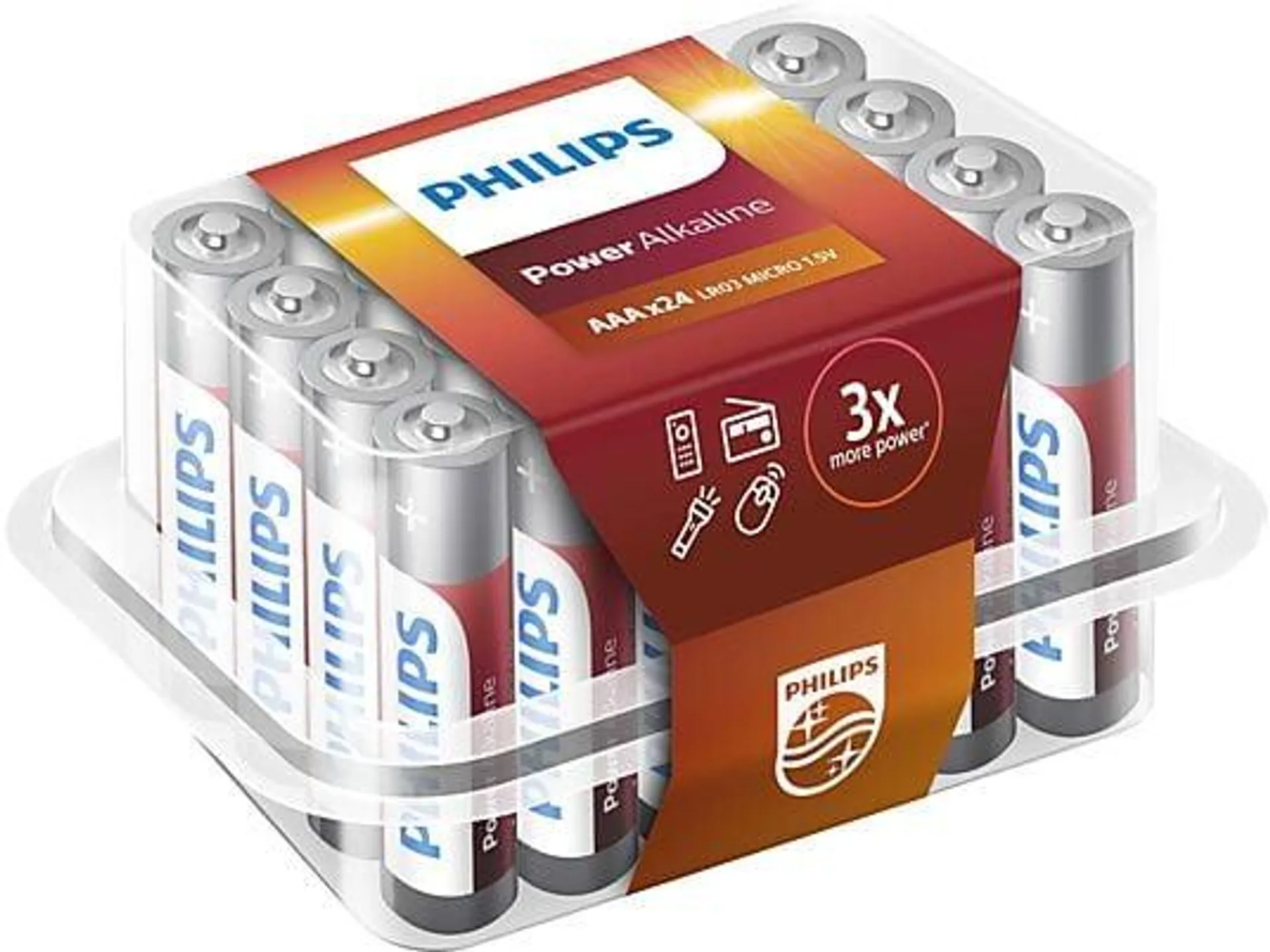 PHILIPS 693084 LR03/AAA 24 PCS POWERLIFE P AAA Batterie, Alkaline, 1.5 Volt