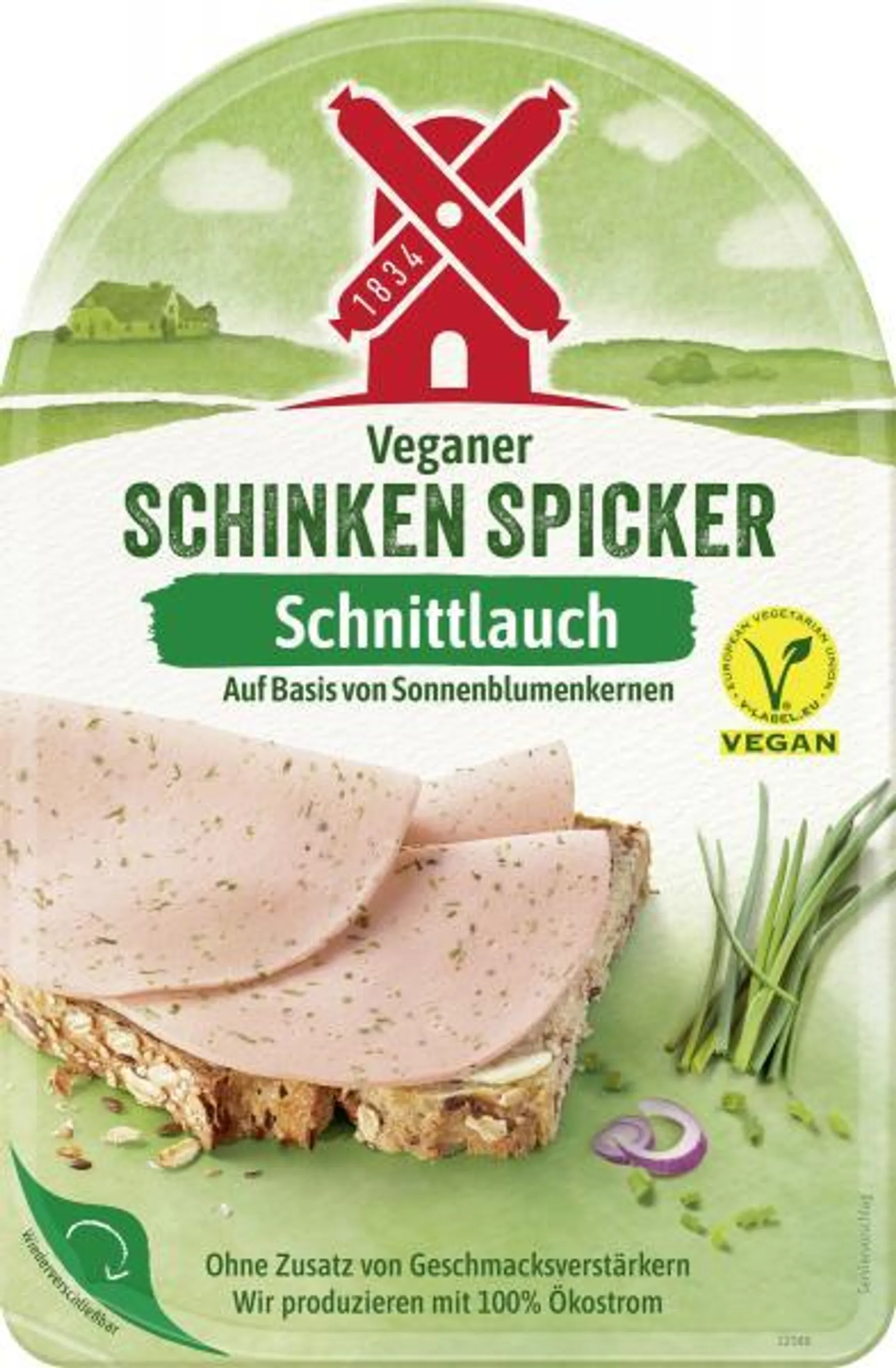 Rügenwalder Mühle Veganer Schinken Spicker Schnittlauch 80 g