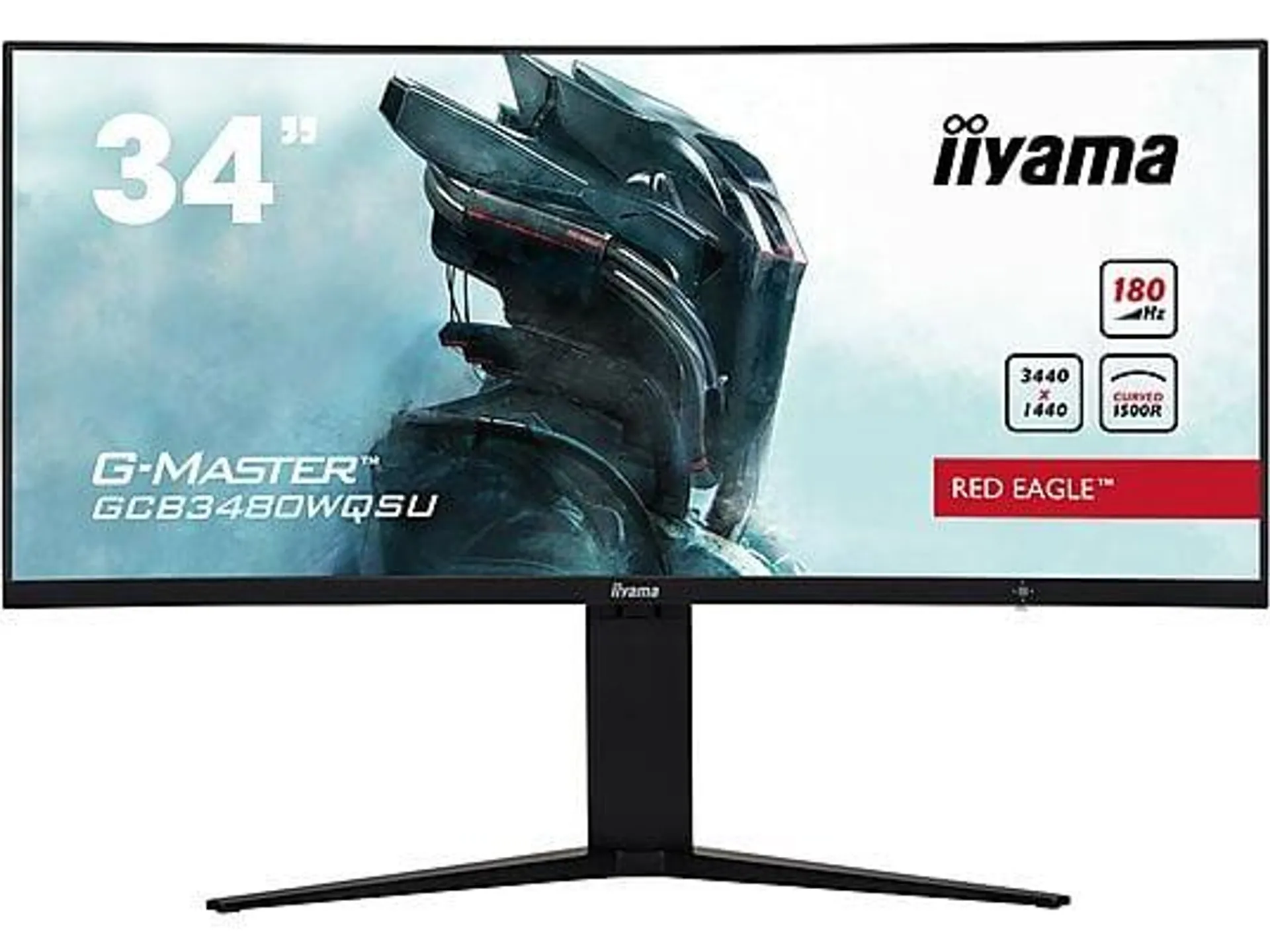 IIYAMA GCB3480WQSU 34 Zoll UWQHD Monitor (0,4 ms Reaktionszeit , 180 Hz , 180 Hz nativ)