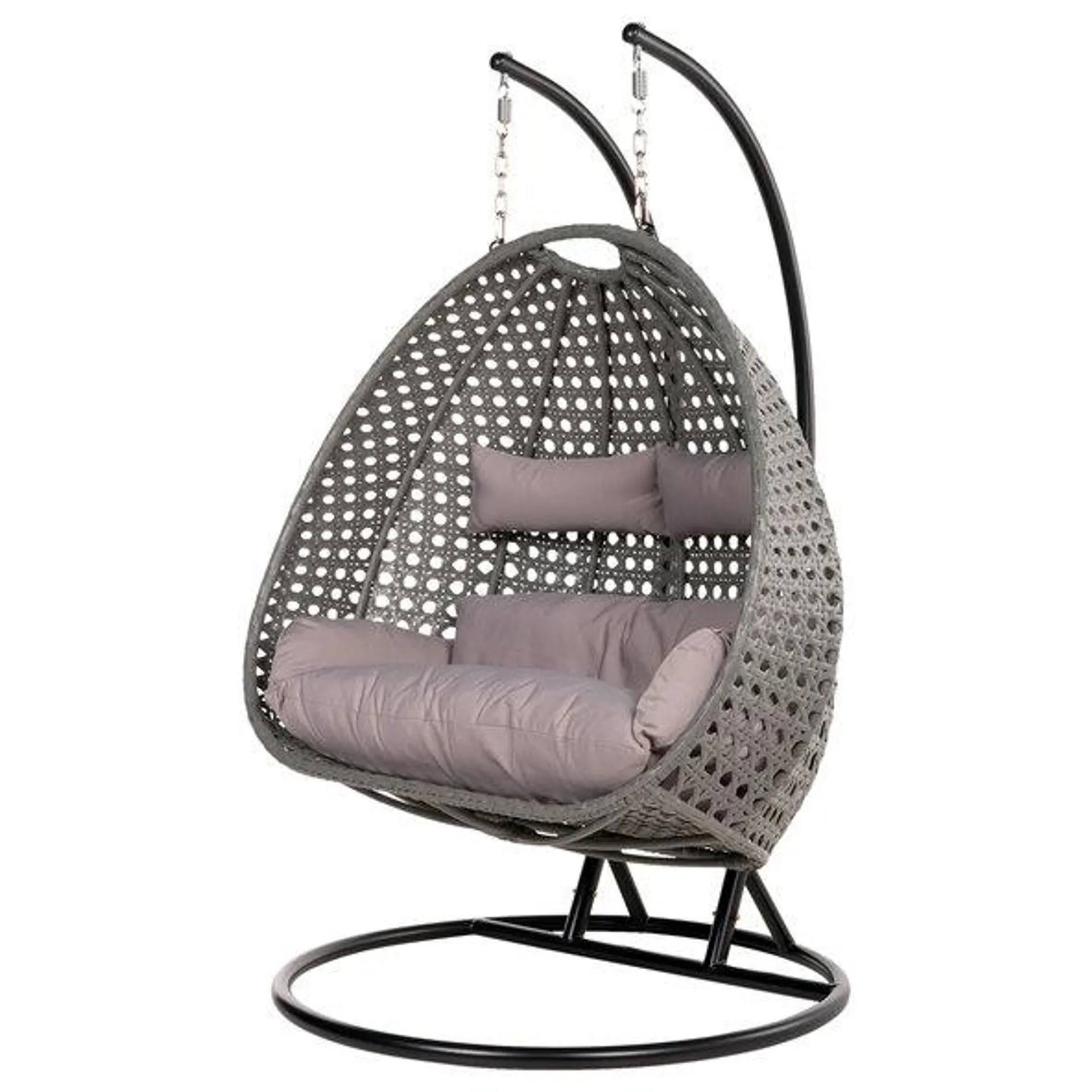 Polyrattan-Hängesessel TWIN, grau