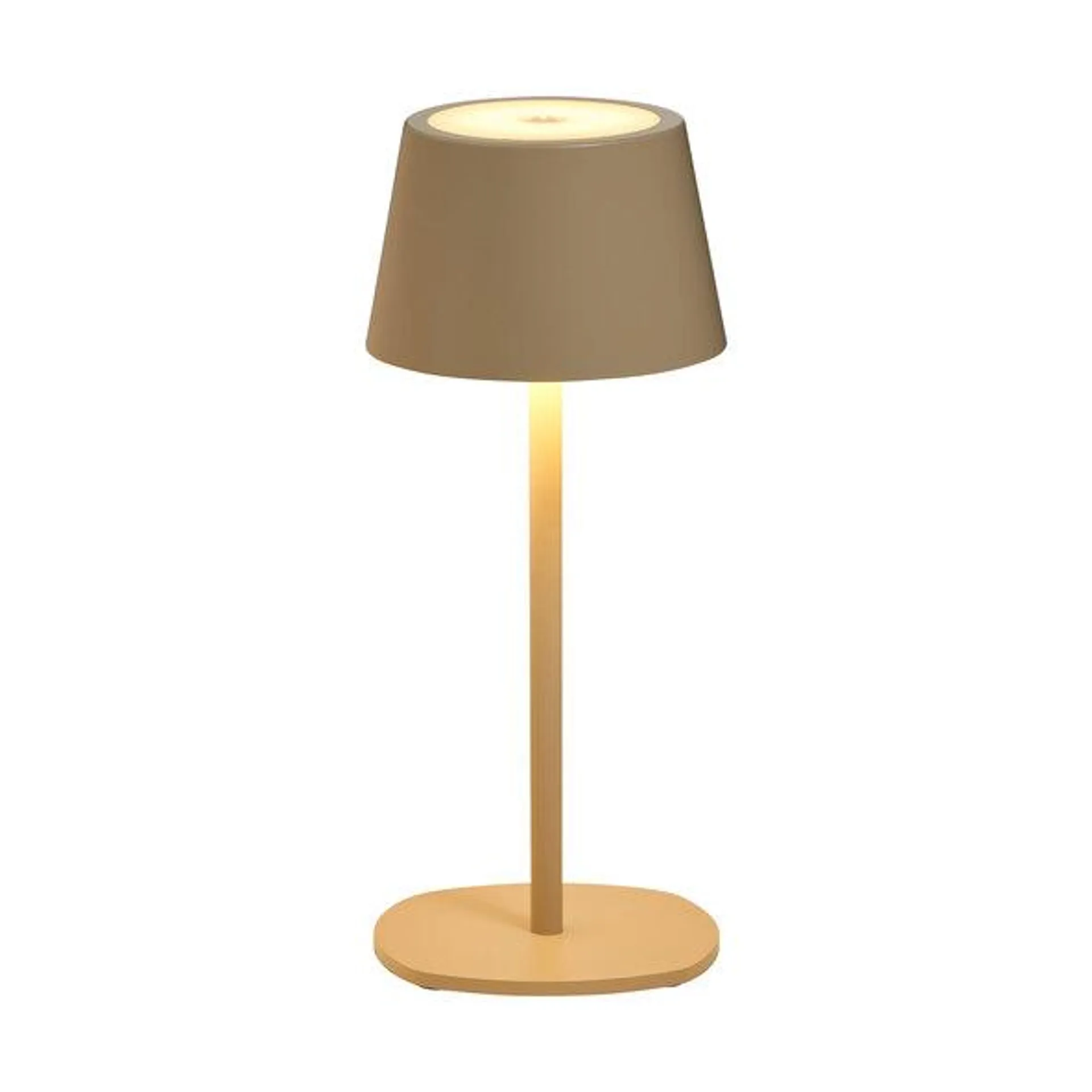 3 in 1 LED-Akku-Tischleuchte, beige