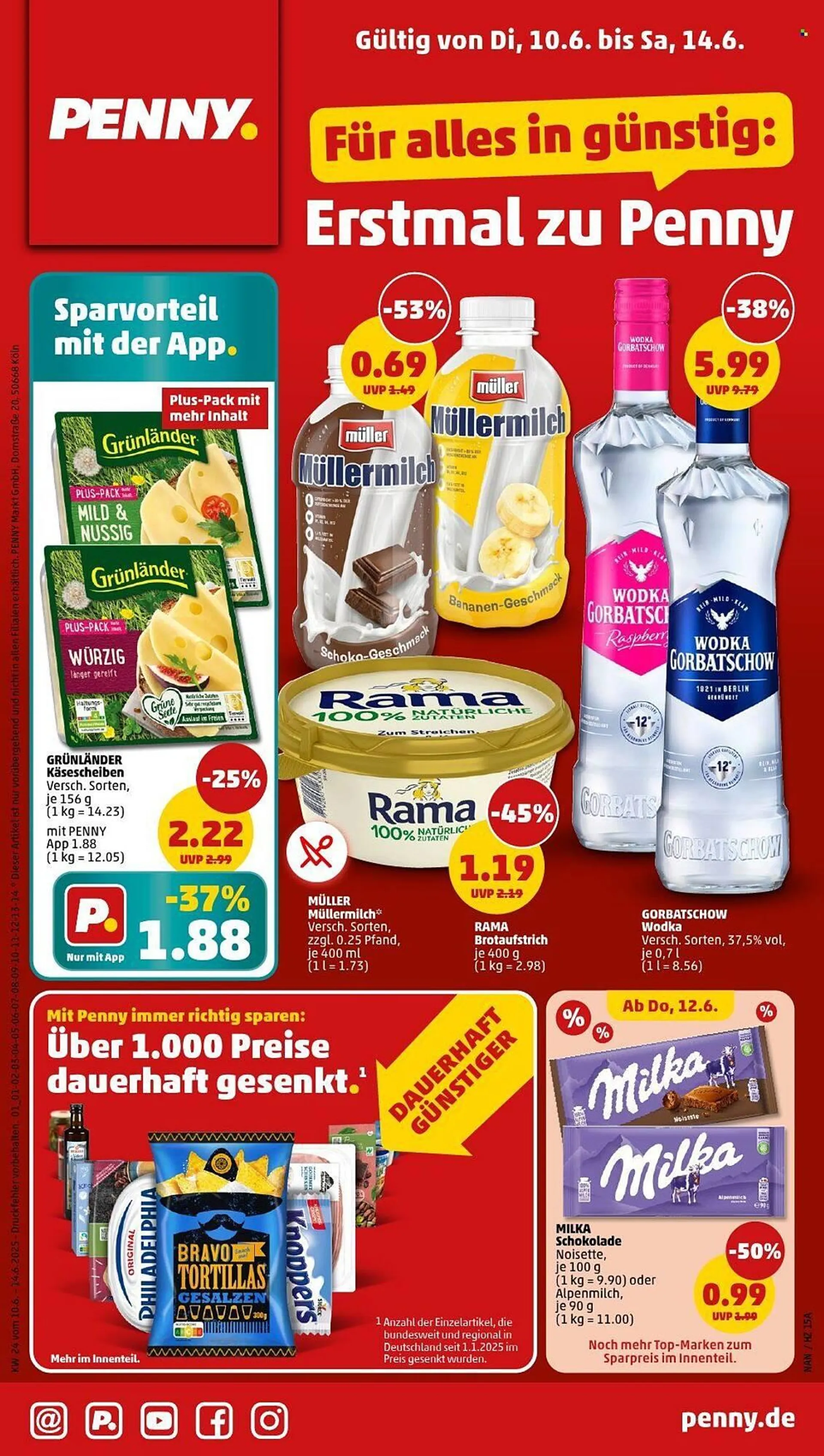 PENNY Prospekt von 10. Juni bis 14. Juni 2025 - Prospekt seite 1