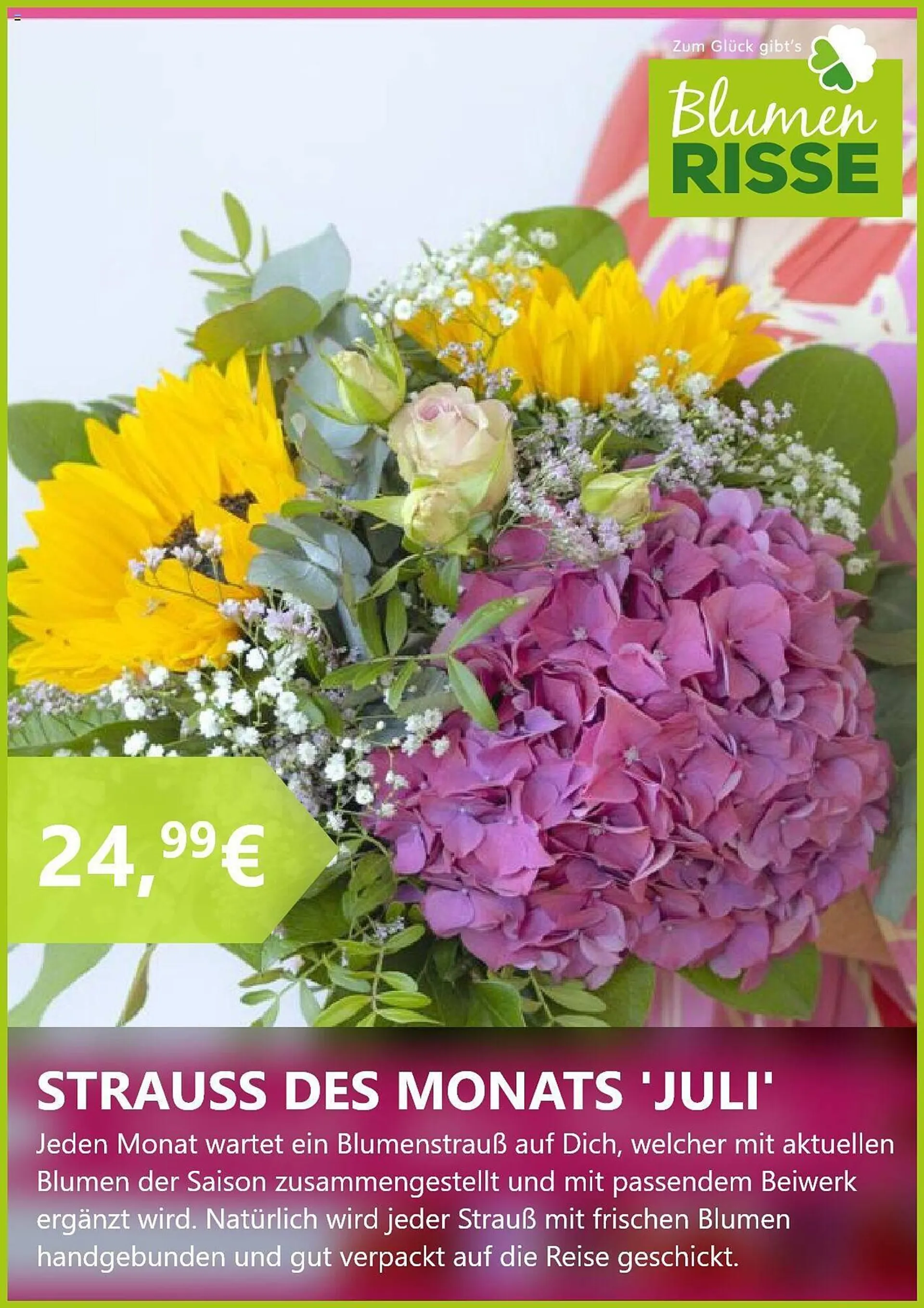 Blumen Risse Prospekt von 22. Juli bis 19. August 2024 - Prospekt seite 2