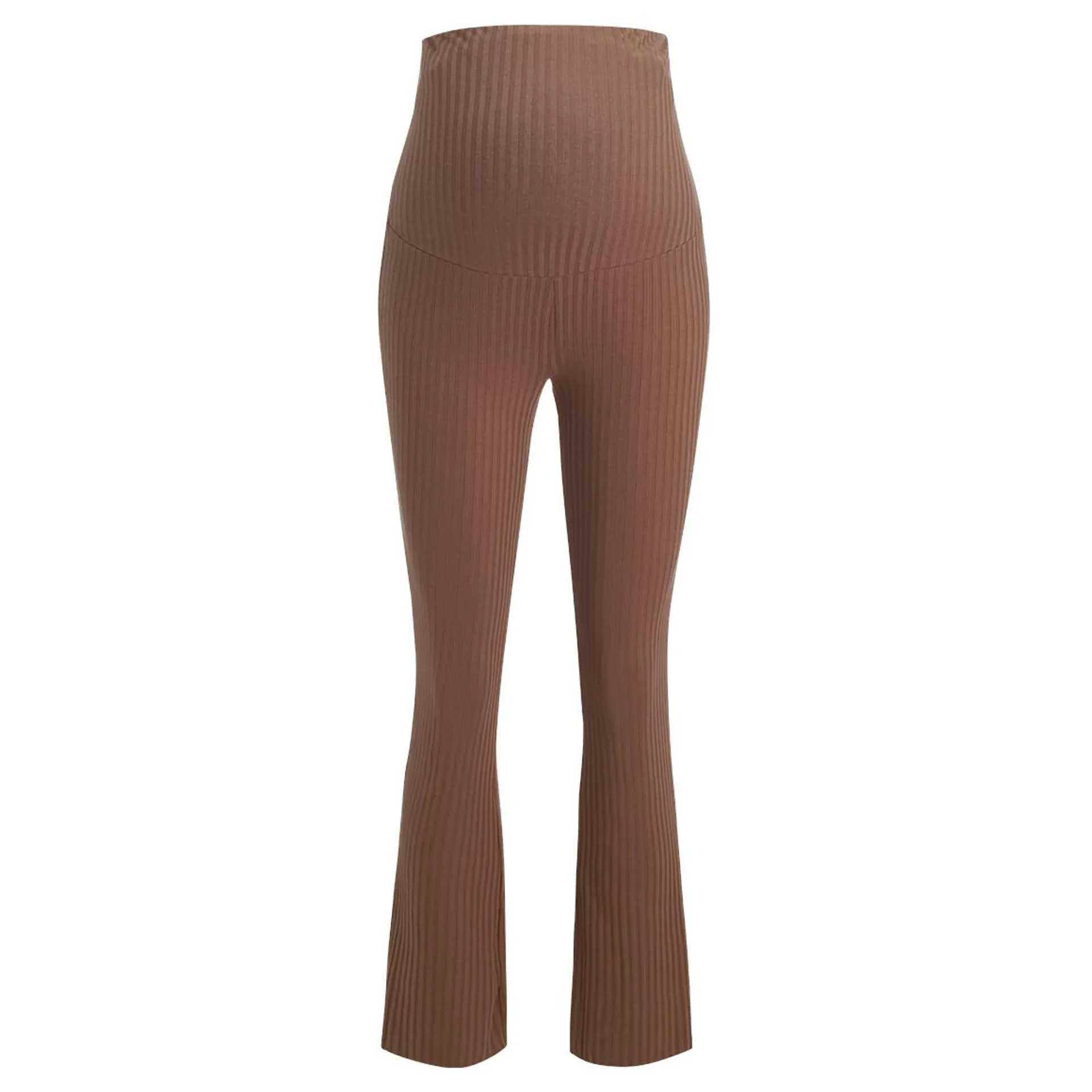 Damen Umstands-Loungehose in Ripp-Optik