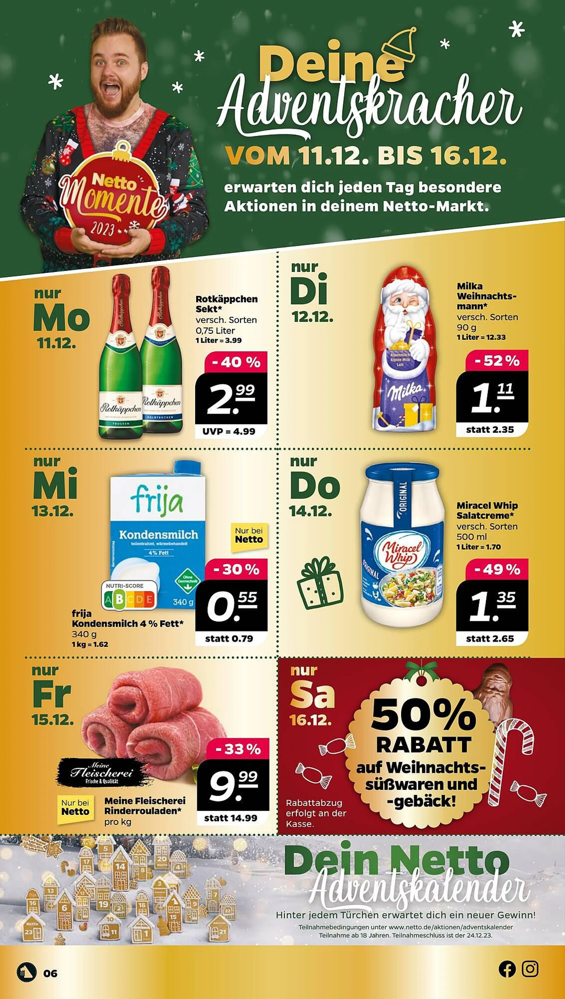 NETTO Prospekt von 11. Dezember bis 16. Dezember 2023 - Prospekt seite 6