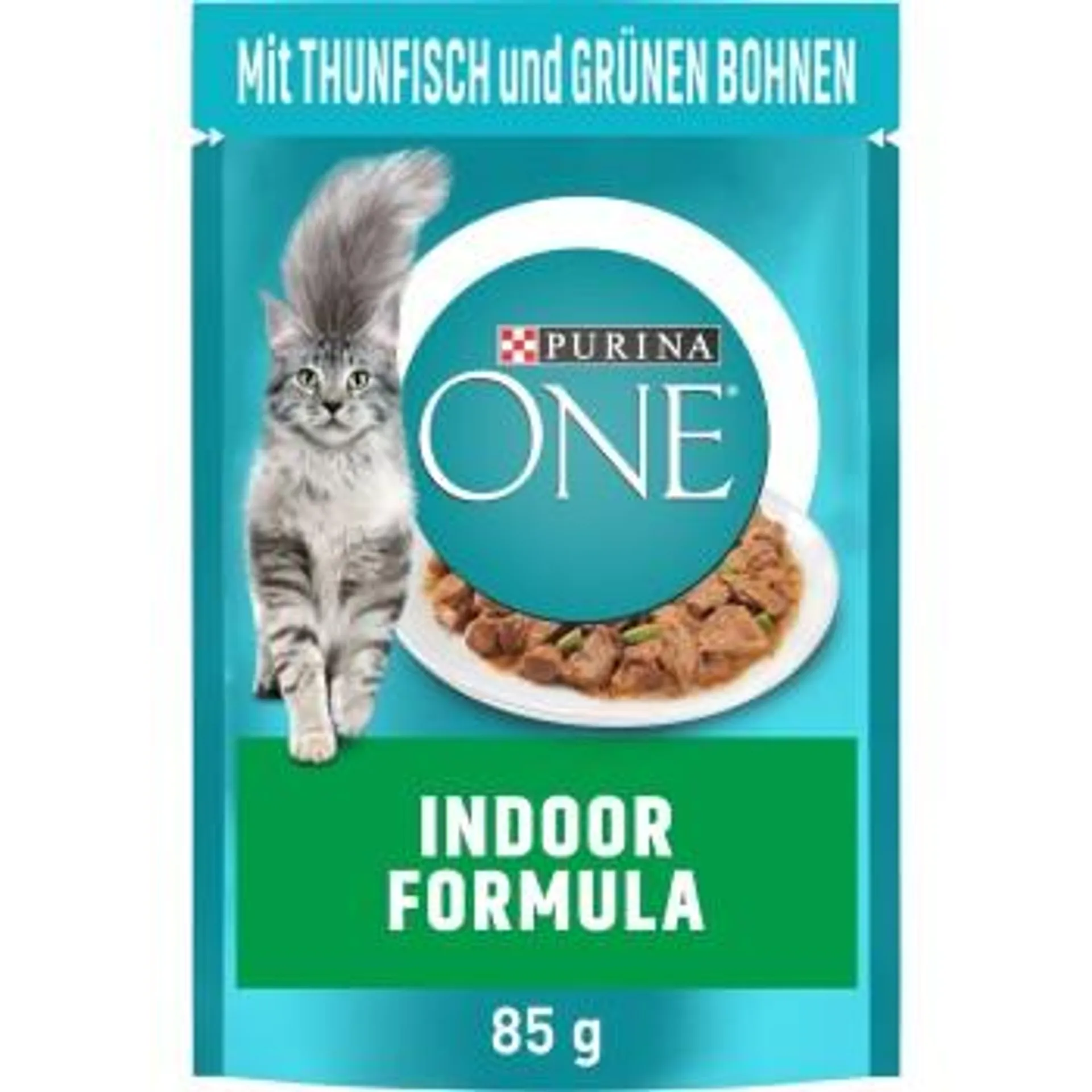 Purina ONE Indoor Formula mit Thunfisch & grünen Bohnen 26x85g