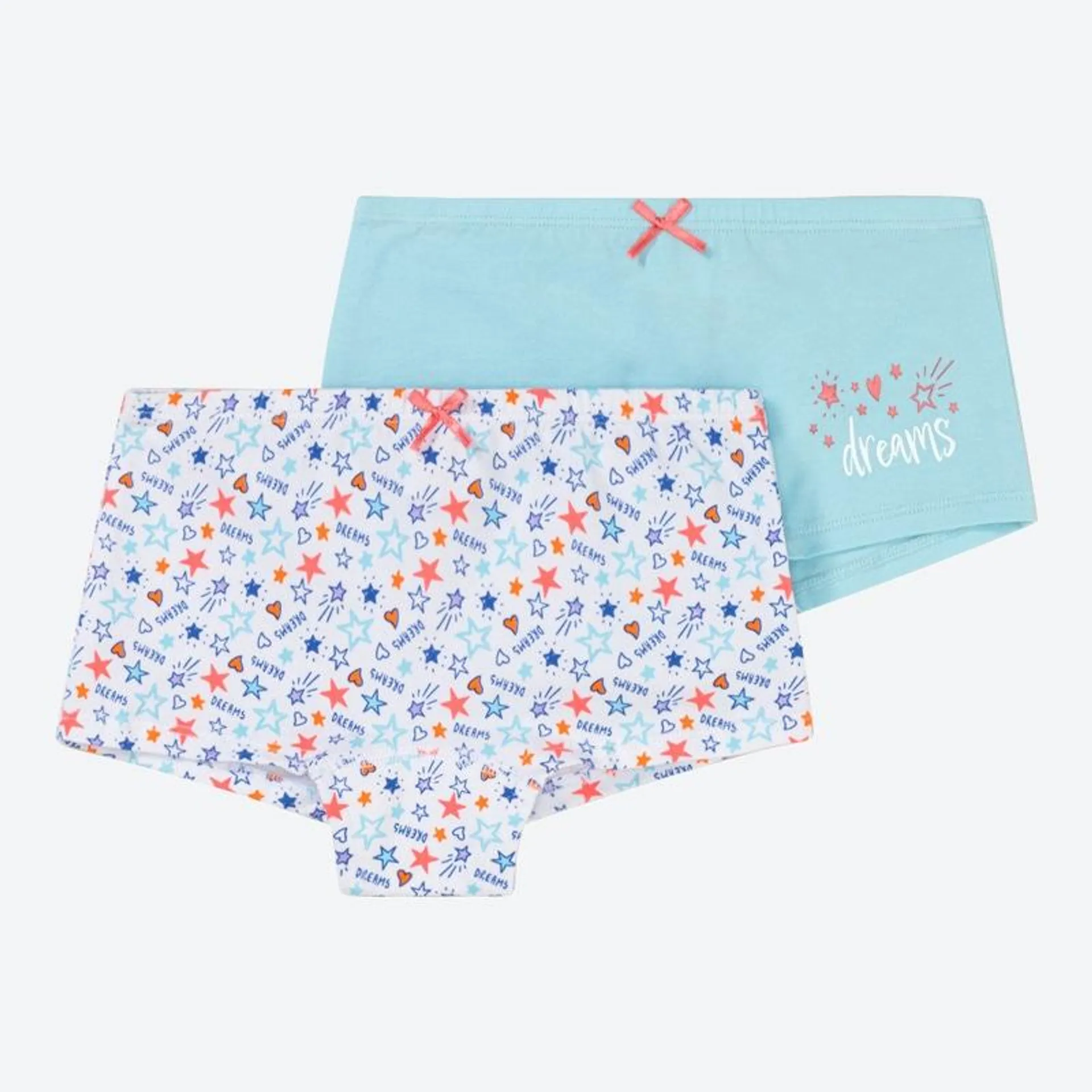 Kinder-Mädchen-Panty mit Schleife, 2er-Pack