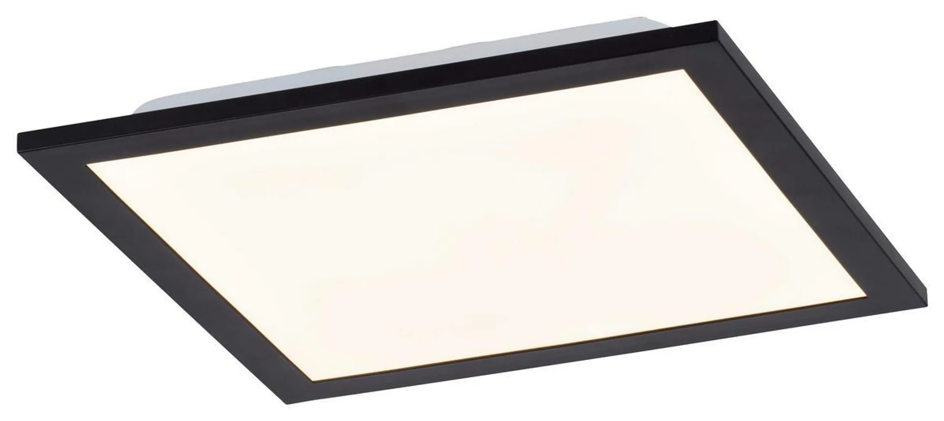 Light Deckenleuchte Flat 14740-18 schwarz Opal Aluminium B/H/L: ca. 29,5x5,8x29,5 cm