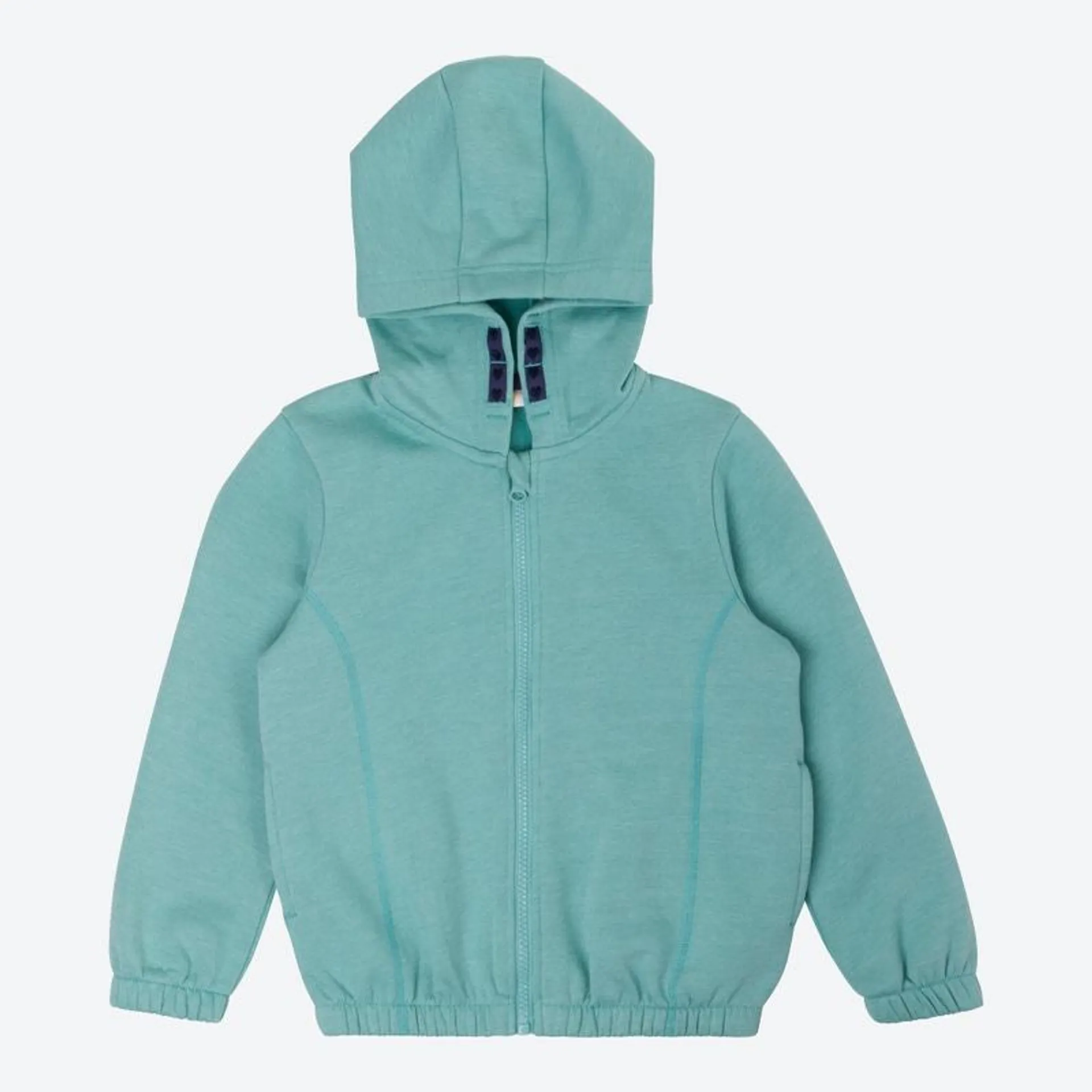 Kinder-Sweatjacke in Mélange-Optik