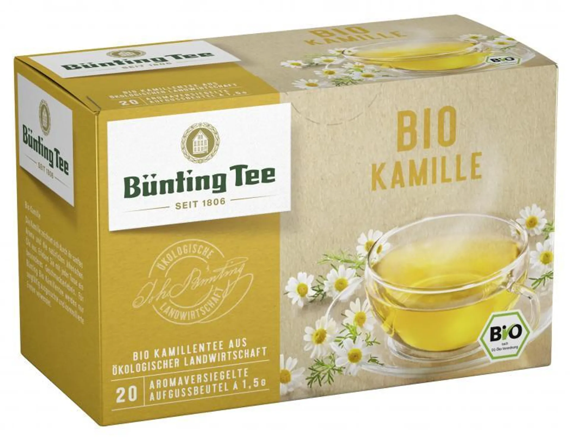 Bünting Tee Bio Kamille 20 x 1,50 g