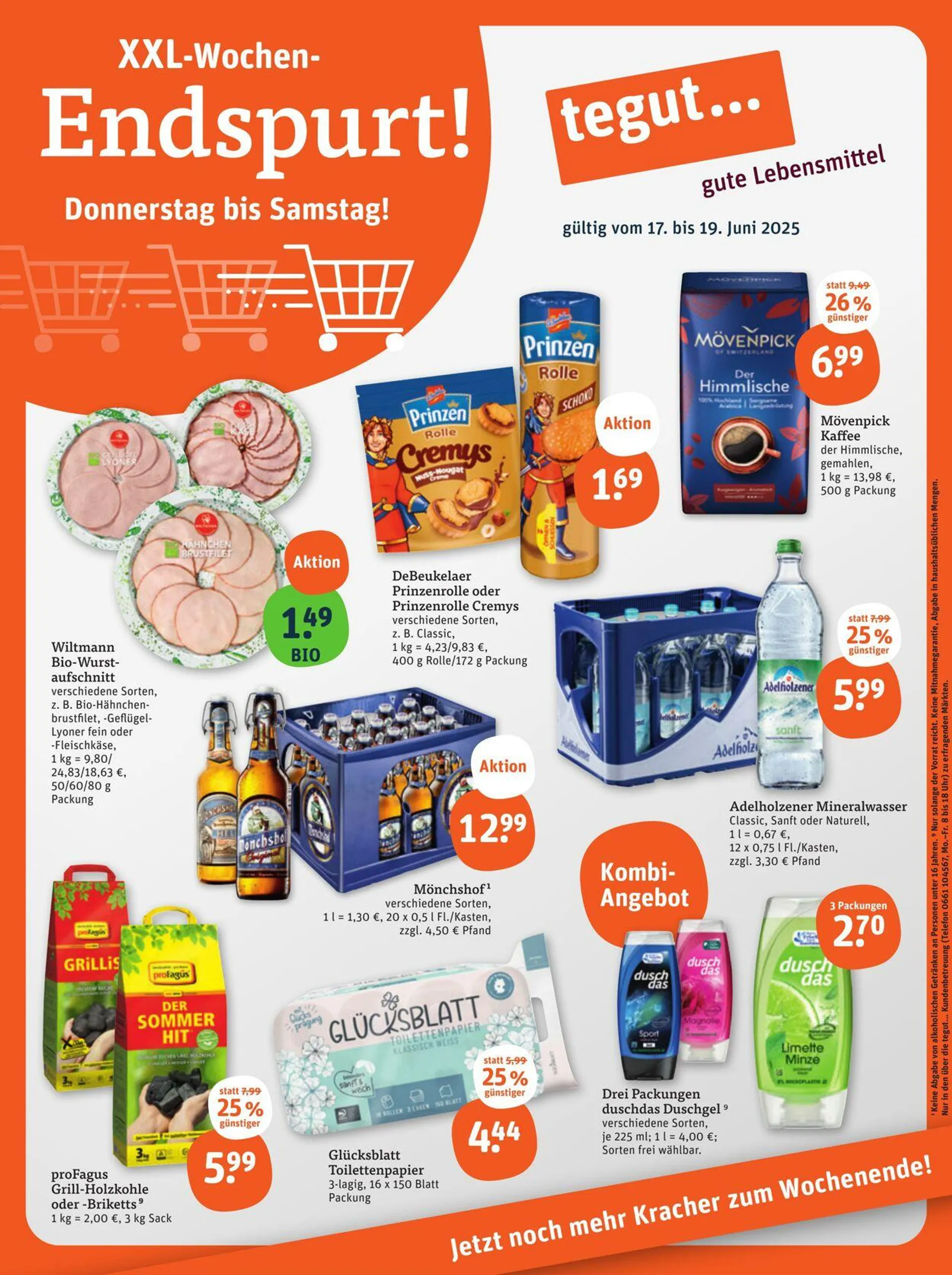 Tegut Aktueller Prospekt von 14. Juli bis 20. Juli 2025 - Prospekt seite 1