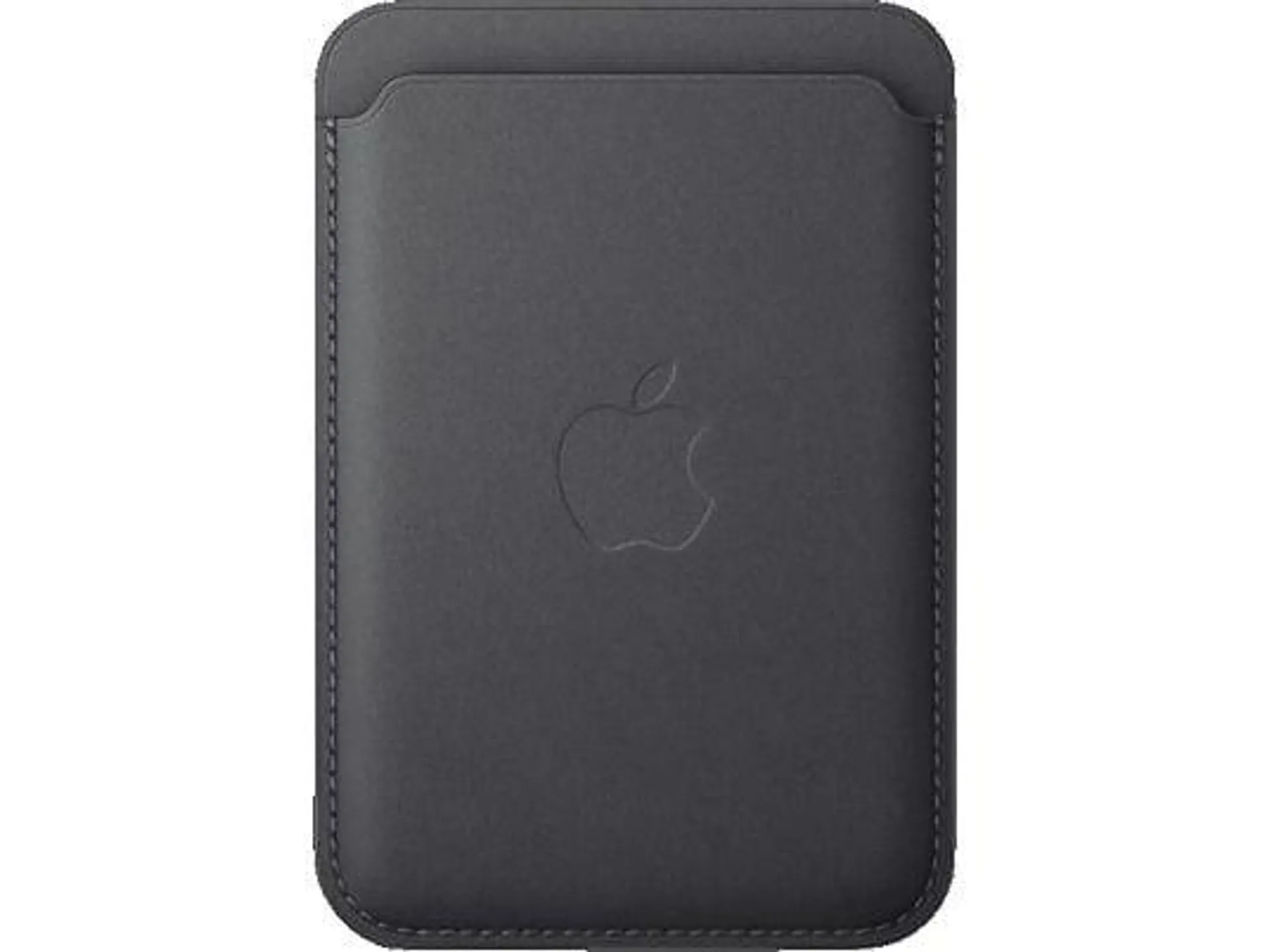 APPLE Feingewebe Wallet mit MagSafe, Backcover, Apple, iPhone Modelle: iPhone 12 - iPhone 16, Schwarz