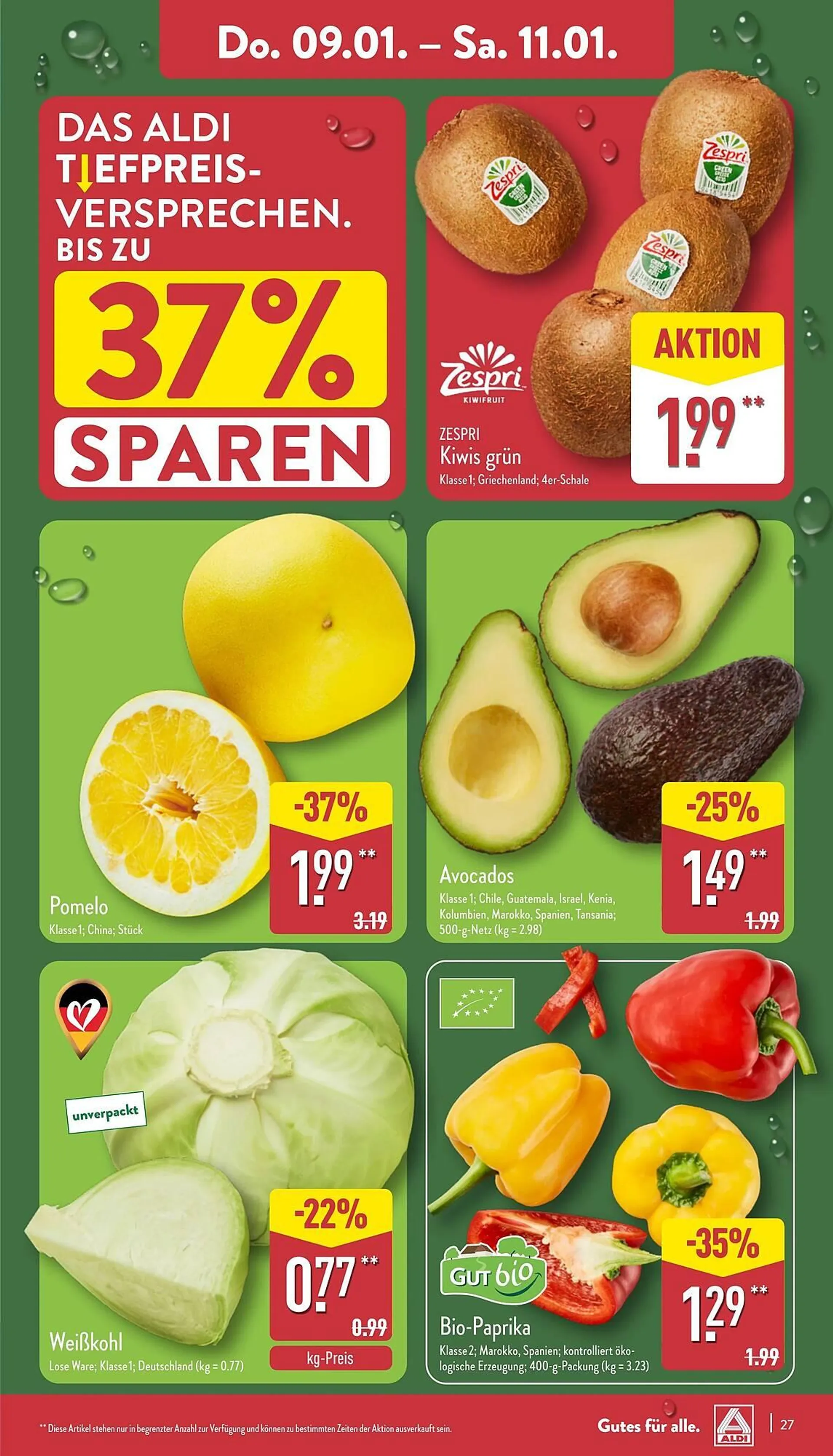 Aldi Nord Prospekt von 6. Januar bis 12. Januar 2025 - Prospekt seite 27