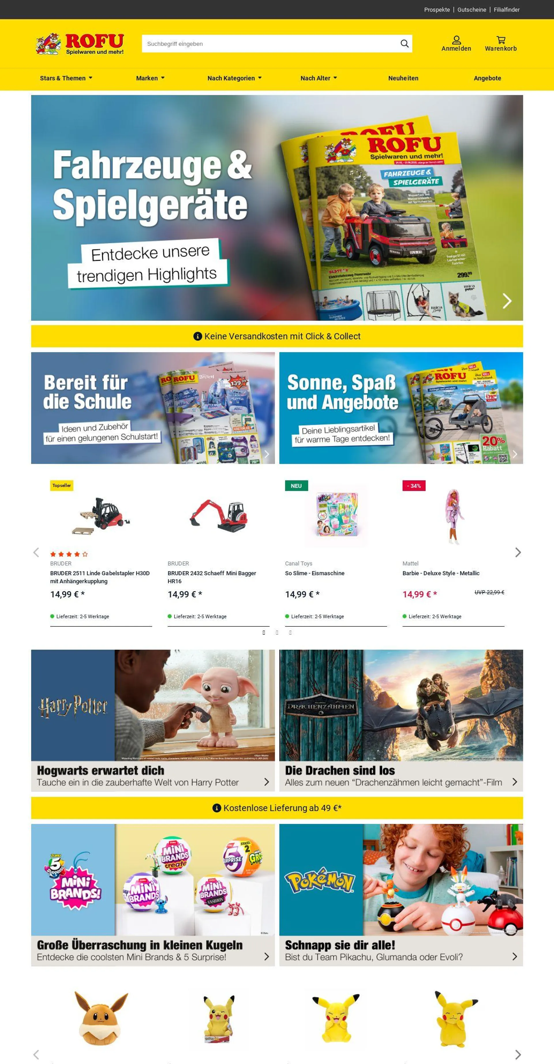 ROFU Kinderland Aktueller Prospekt von 28. Juli bis 6. August 2025 - Prospekt seite 1
