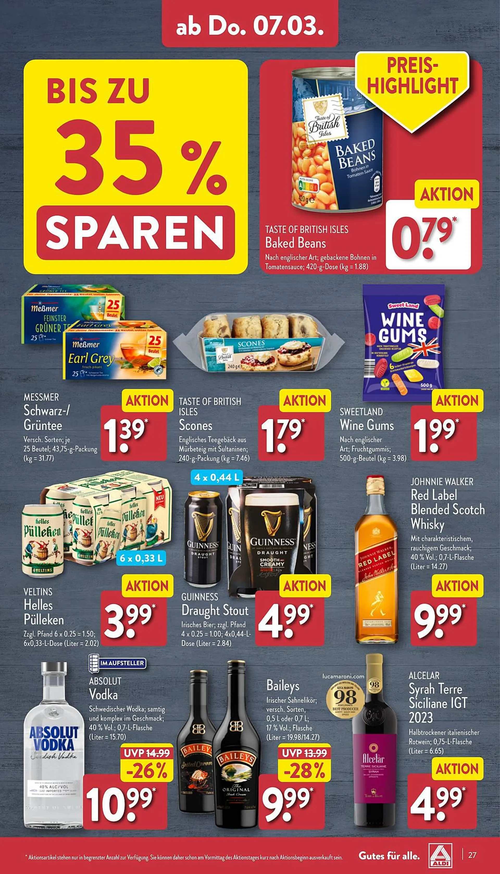 Aldi Nord Prospekt von 4. März bis 9. März 2024 - Prospekt seite 27