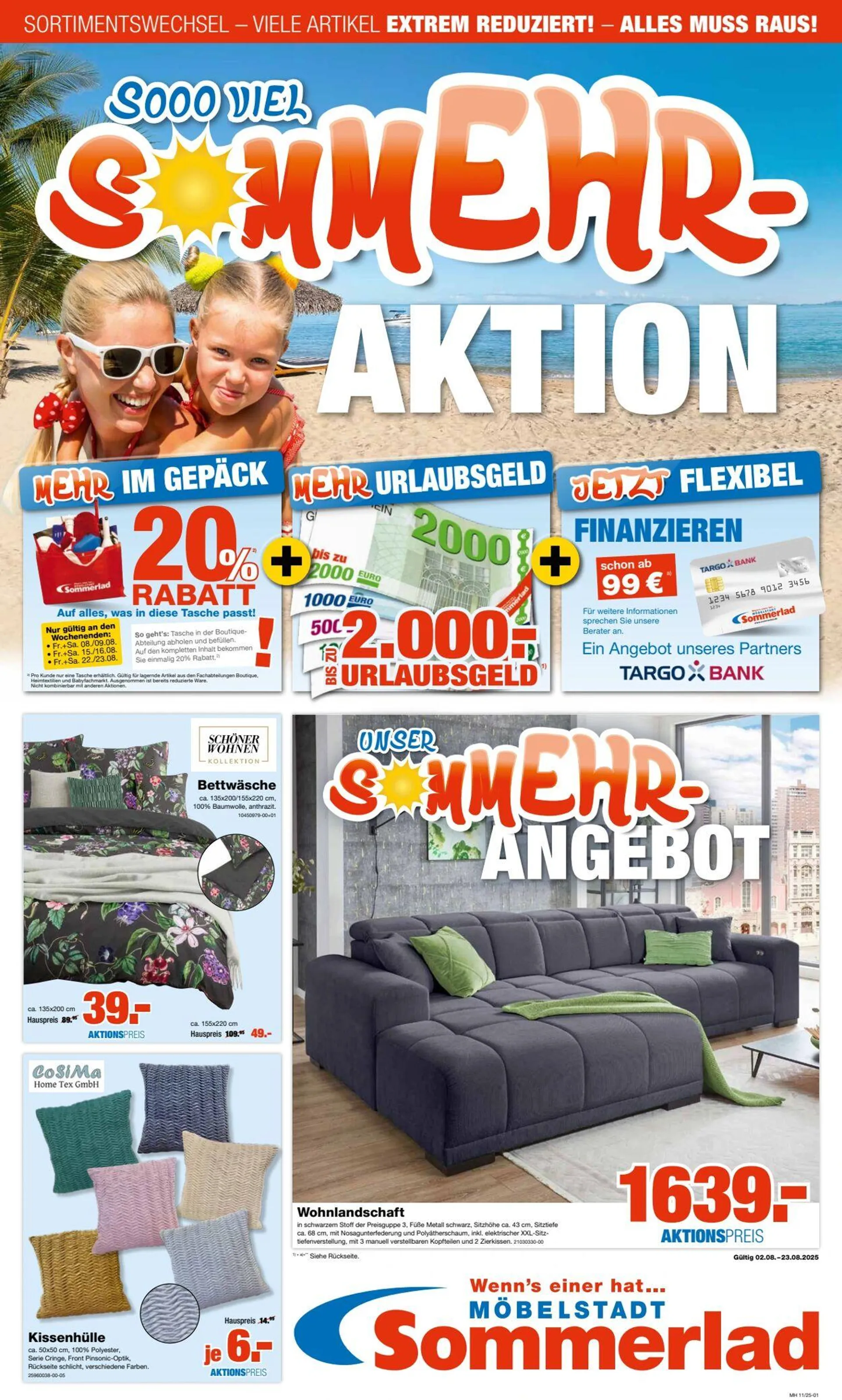 Sommerlad Aktueller Prospekt von 4. August bis 23. August 2025 - Prospekt seite 1
