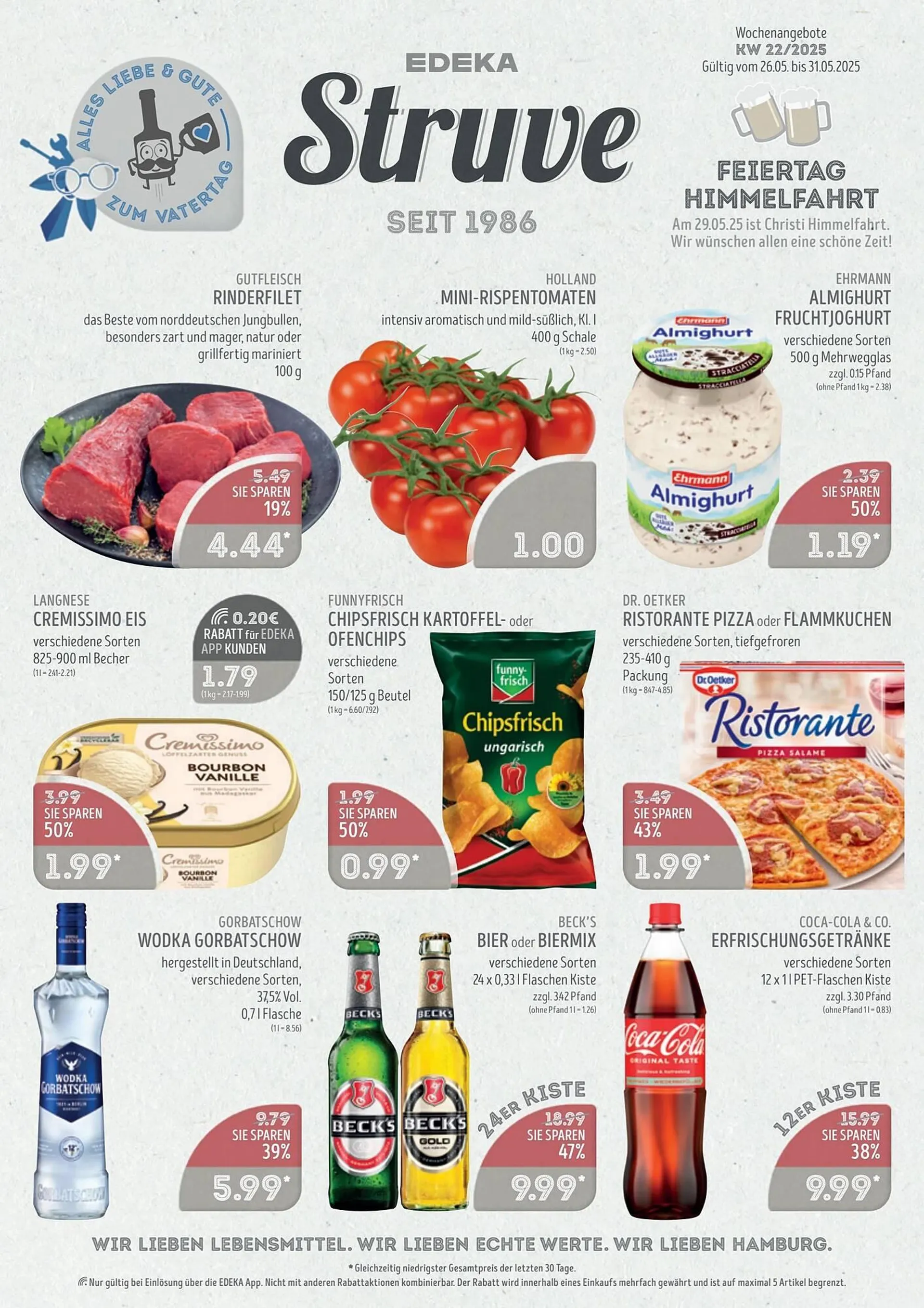 Edeka Struve Prospekt von 26. Mai bis 1. Juni 2025 - Prospekt seite 1