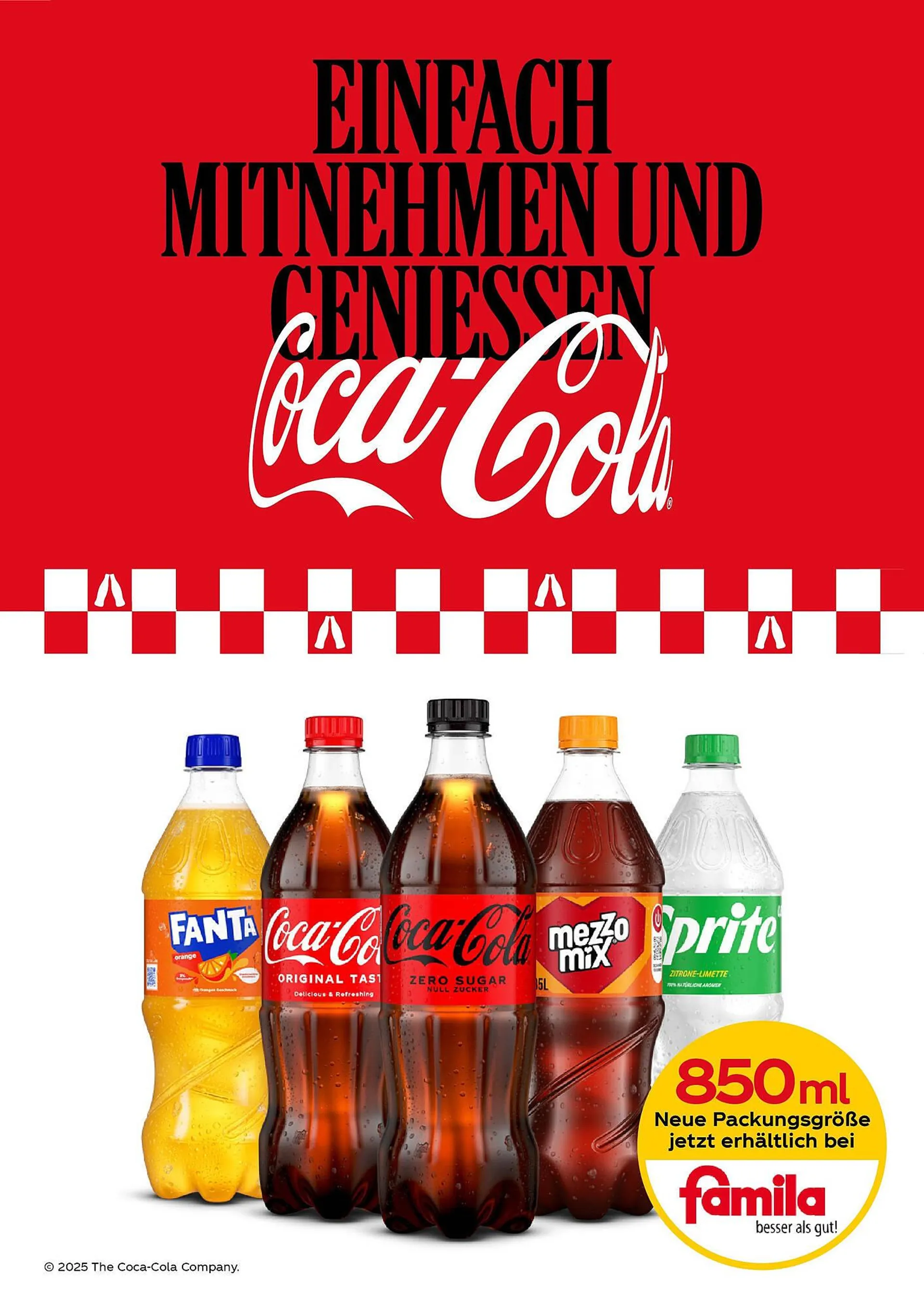 Coca Cola: Einfach mitnehmen und genießen von 18. August bis 23. August 2025 - Prospekt seite 1