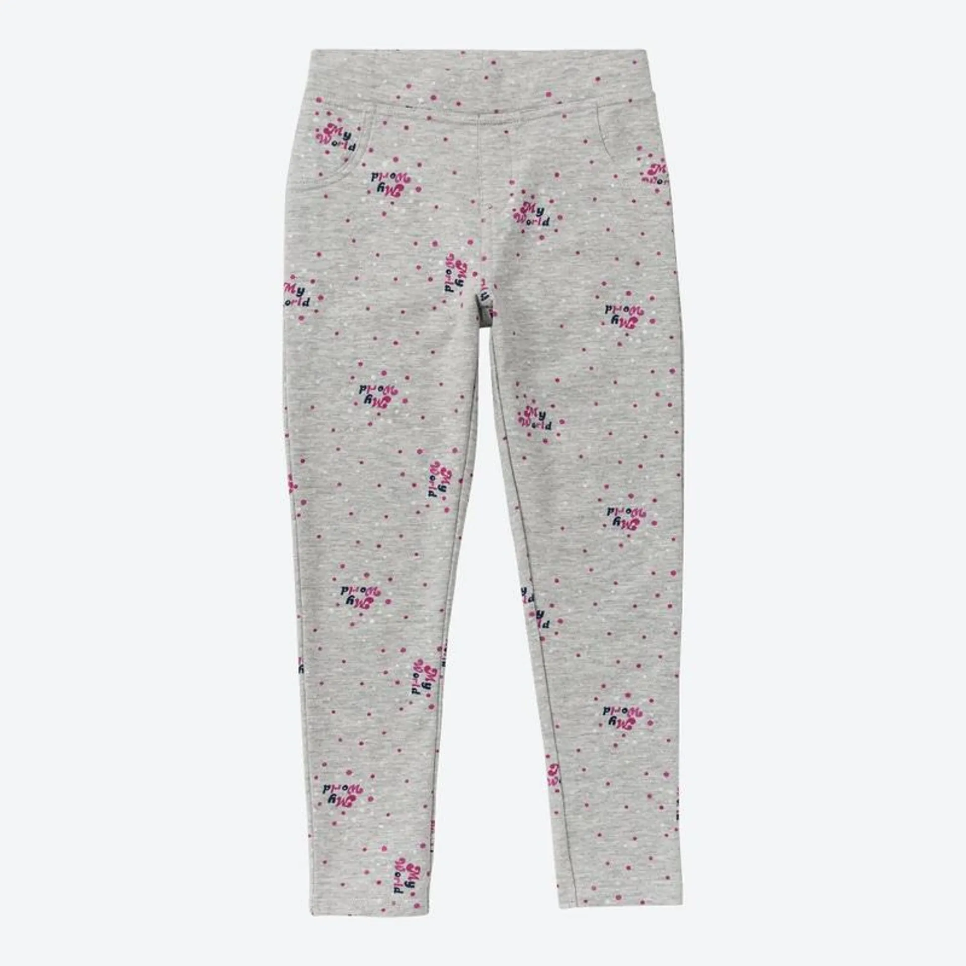 Kinder-Mädchen-Sweatleggings mit Glitzerprint