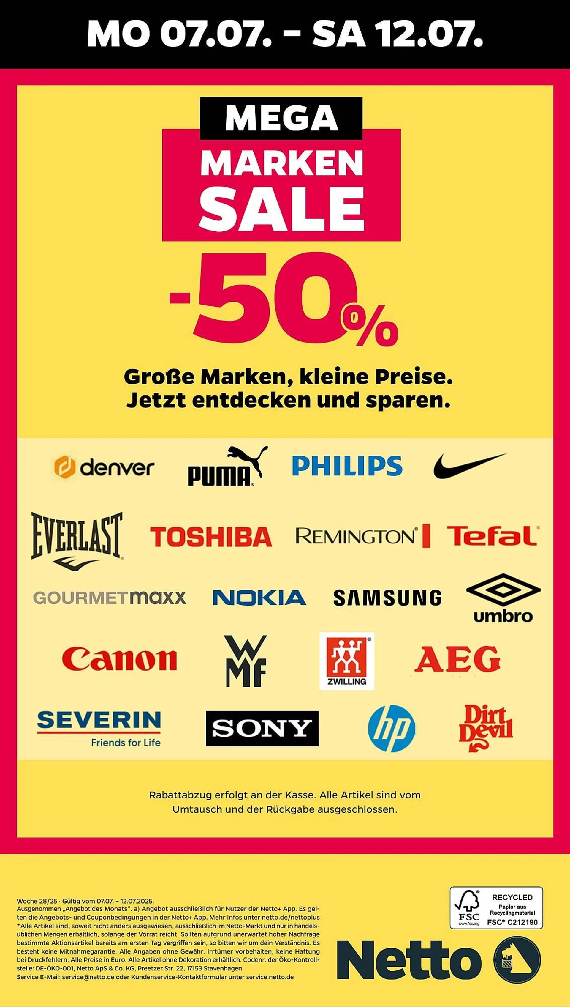 NETTO Prospekt von 7. Juli bis 12. Juli 2025 - Prospekt seite 36