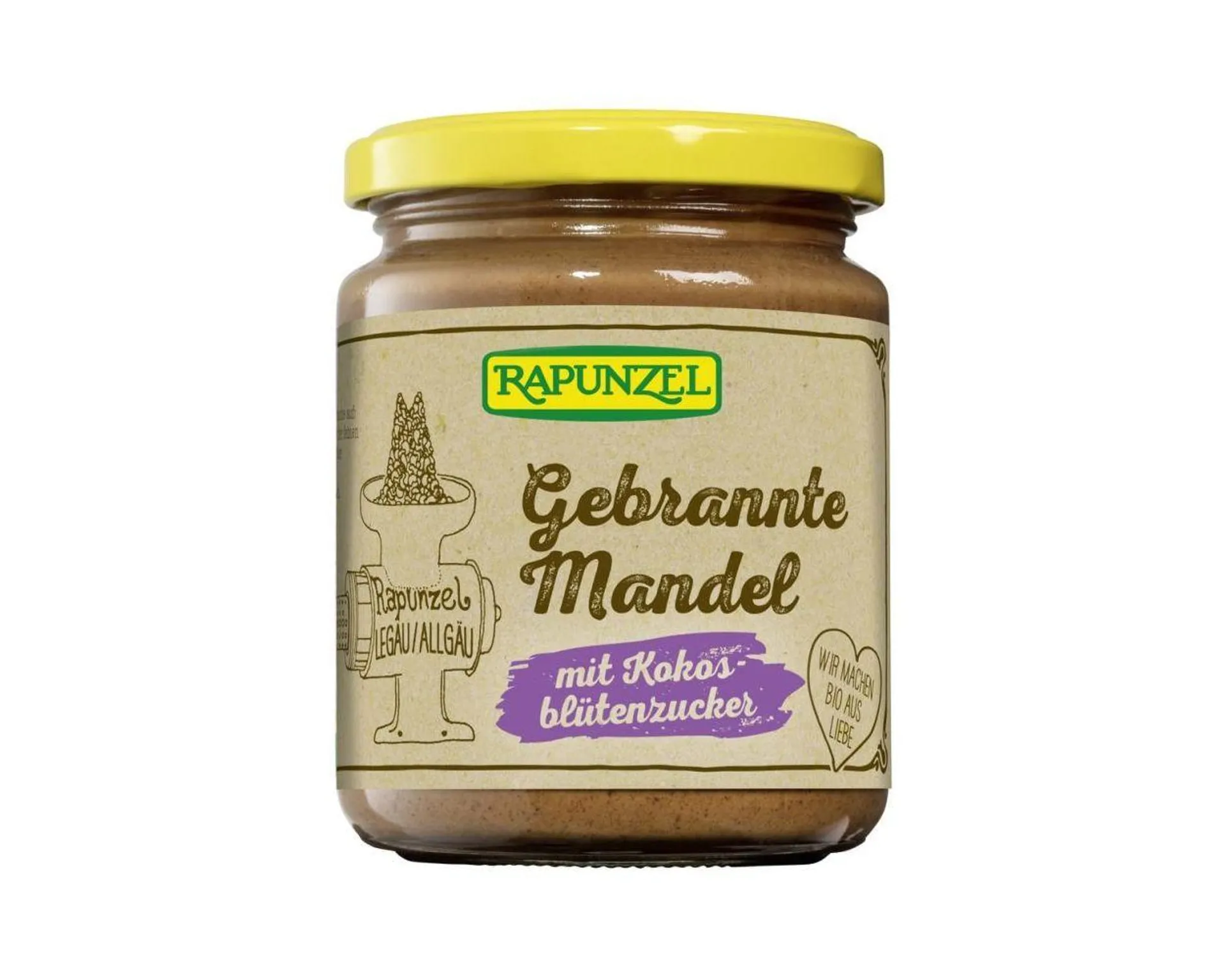 Rapunzel Gebrannte Mandel Aufstrich mit Kokosblütenzucker 250 g