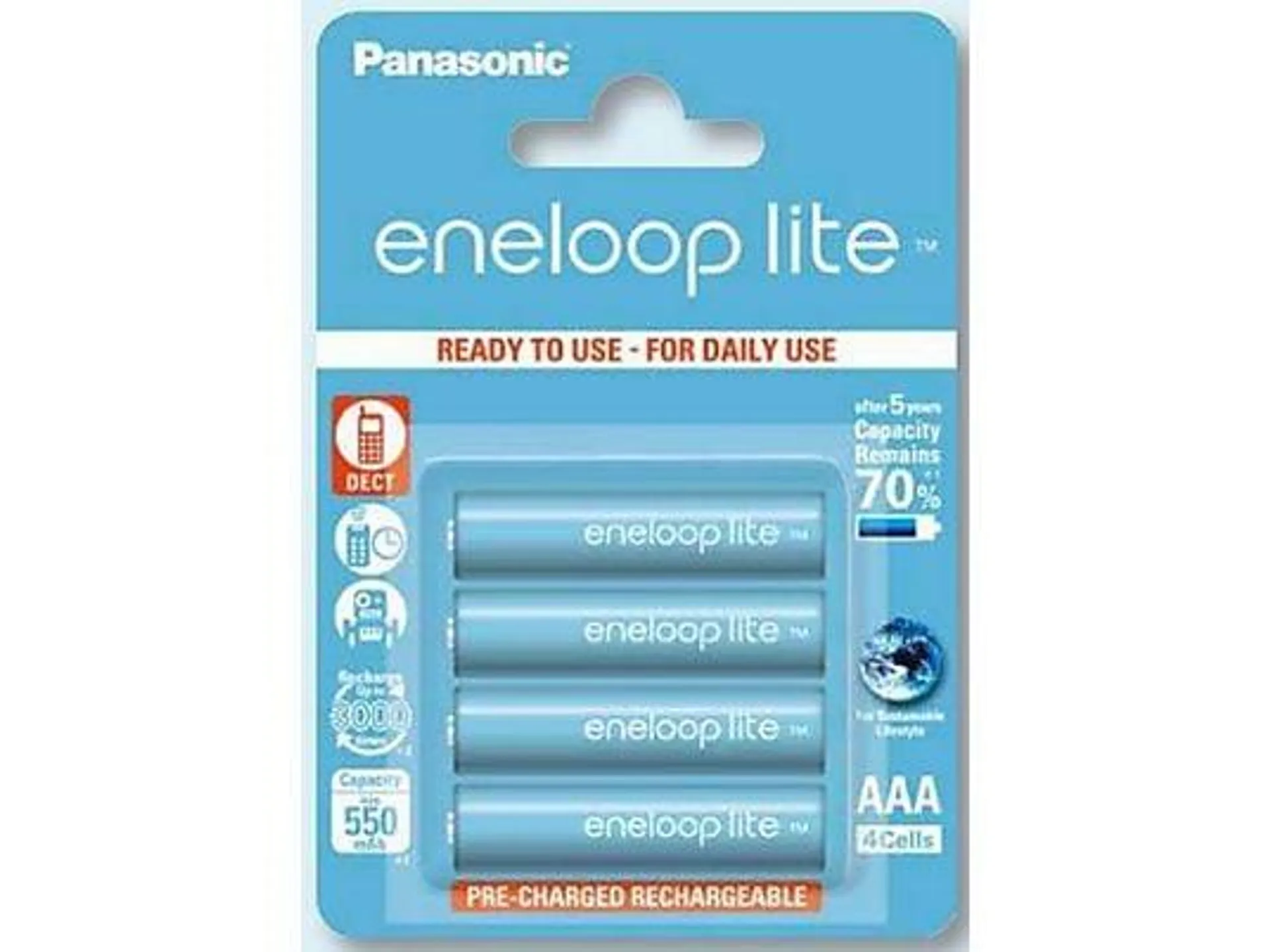 ENELOOP EL05276 LITE AAA 4ER PACK AAA Micro Batterie (wiederaufladbar) 4 Stück