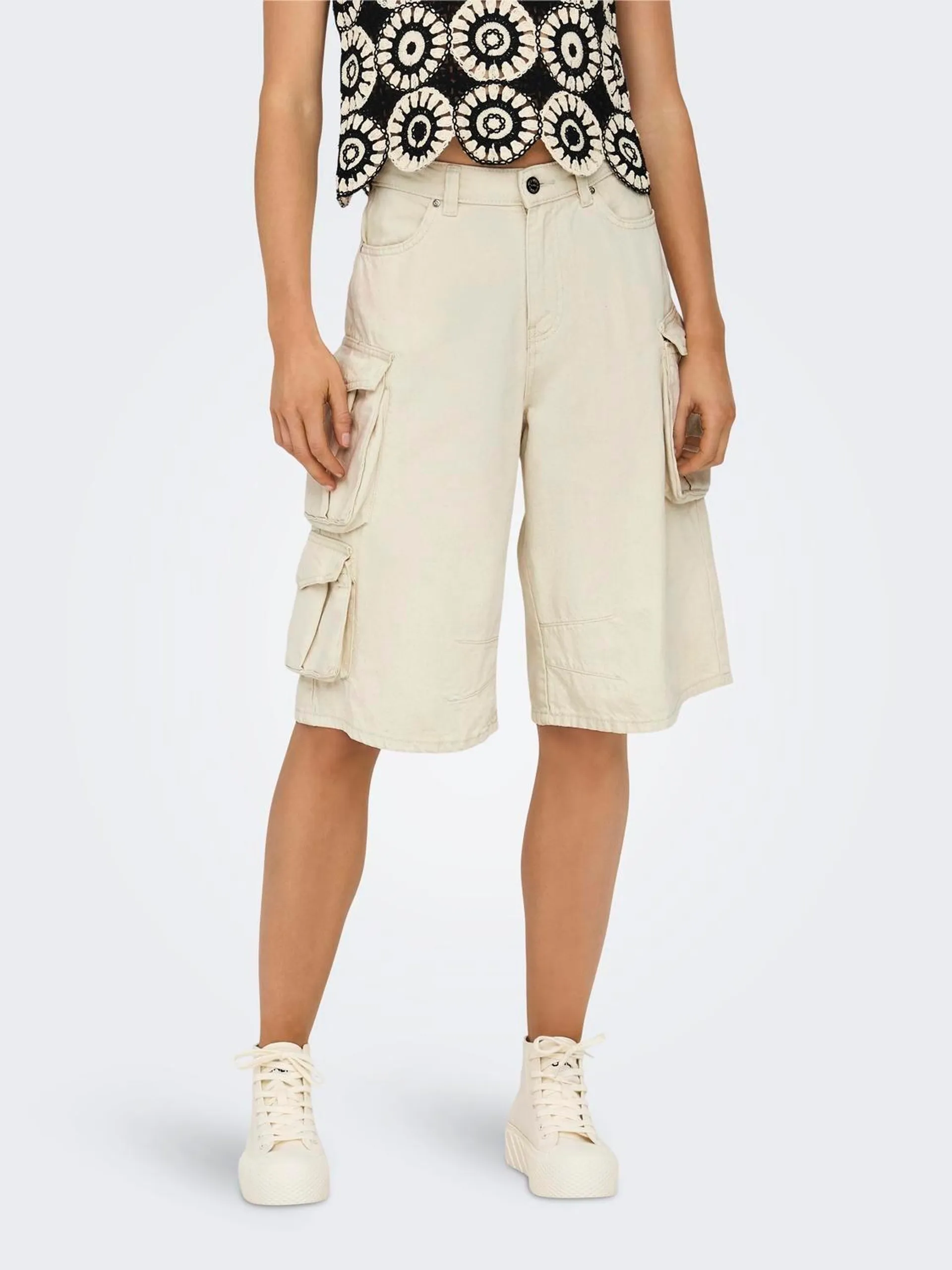 Locker geschnitten Hohe Taille Shorts