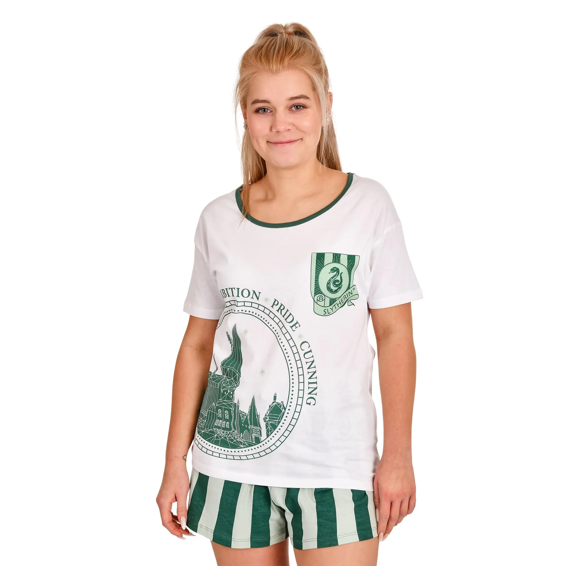 Harry Potter - Slytherin Pyjama kurz Damen