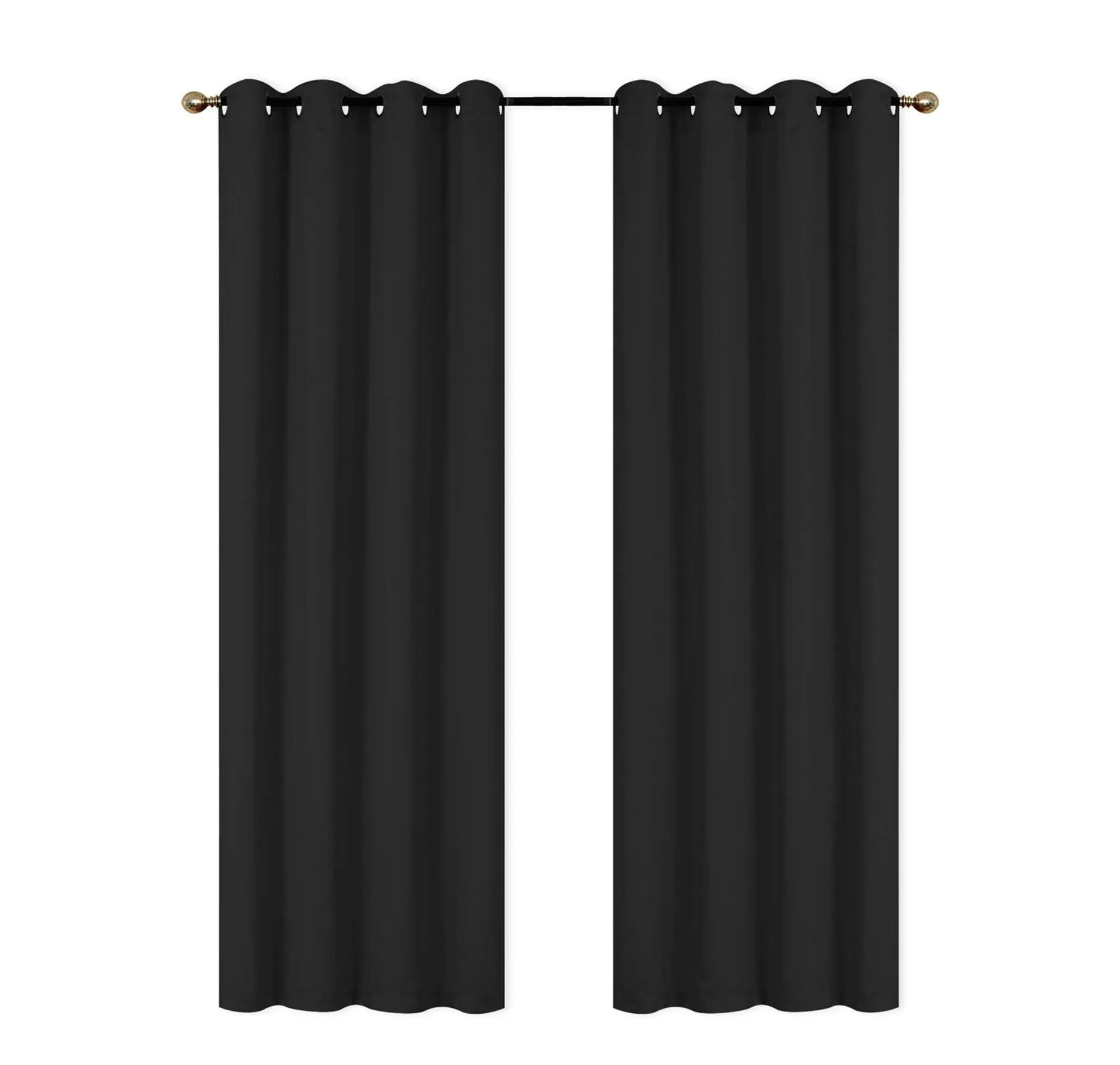 Ösenschal Tim 2er Set 140 x 235 cm schwarz