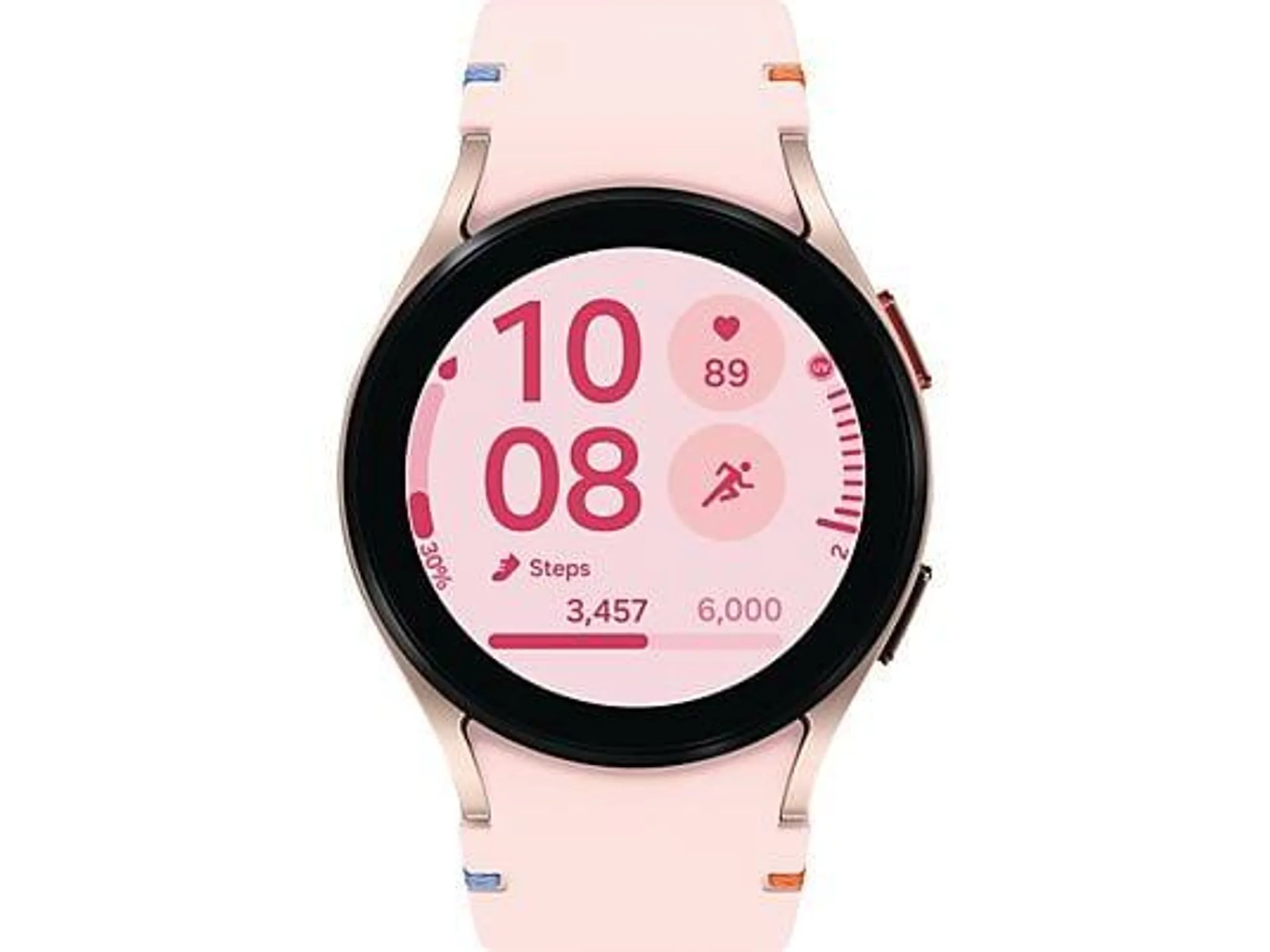 SAMSUNG Galaxy Watch FE 40 mm Smartwatch Armor Aluminum Fluorkautschuk, 40 mm, Pink Gold