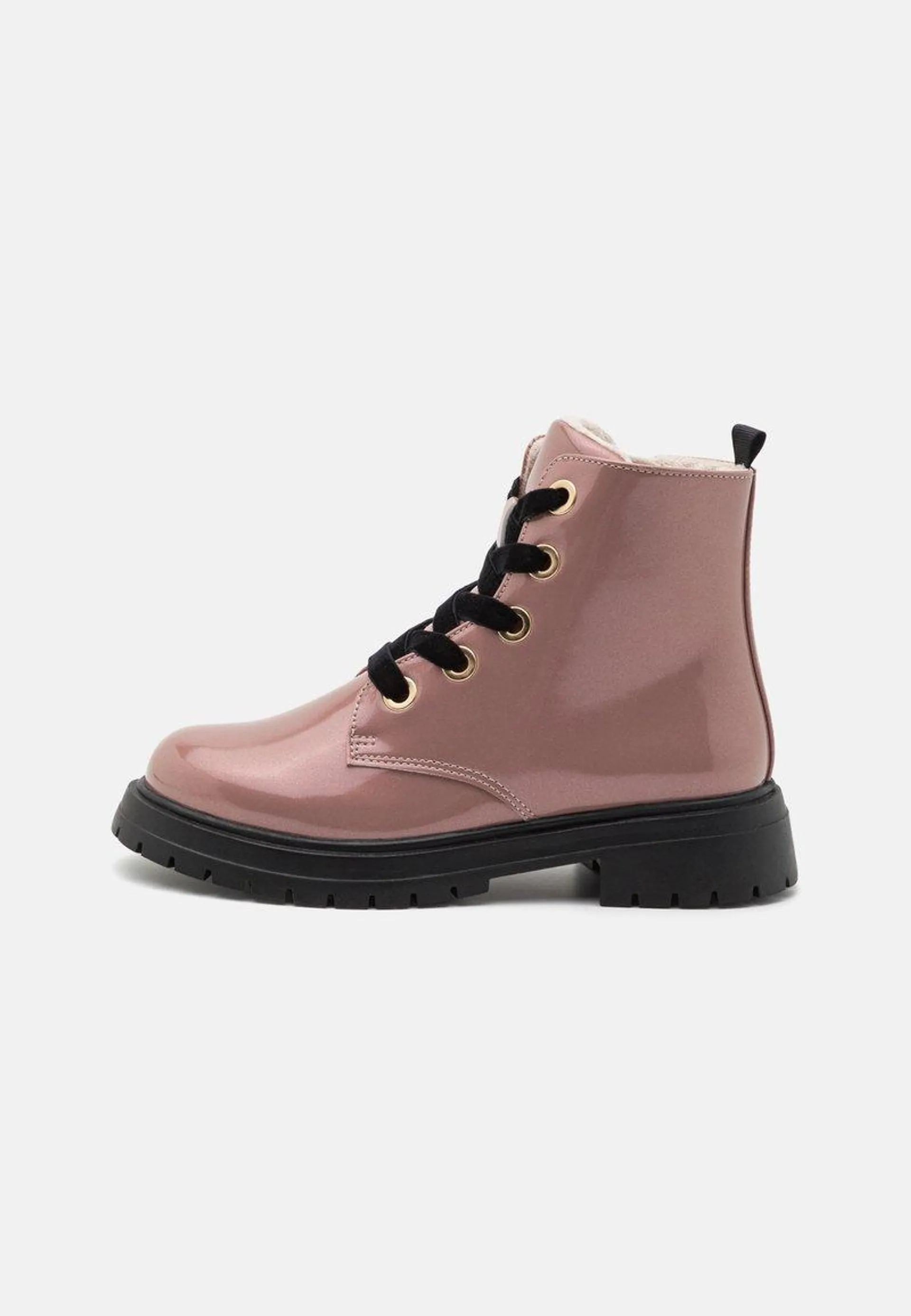 Lace-up ankle boots - pink