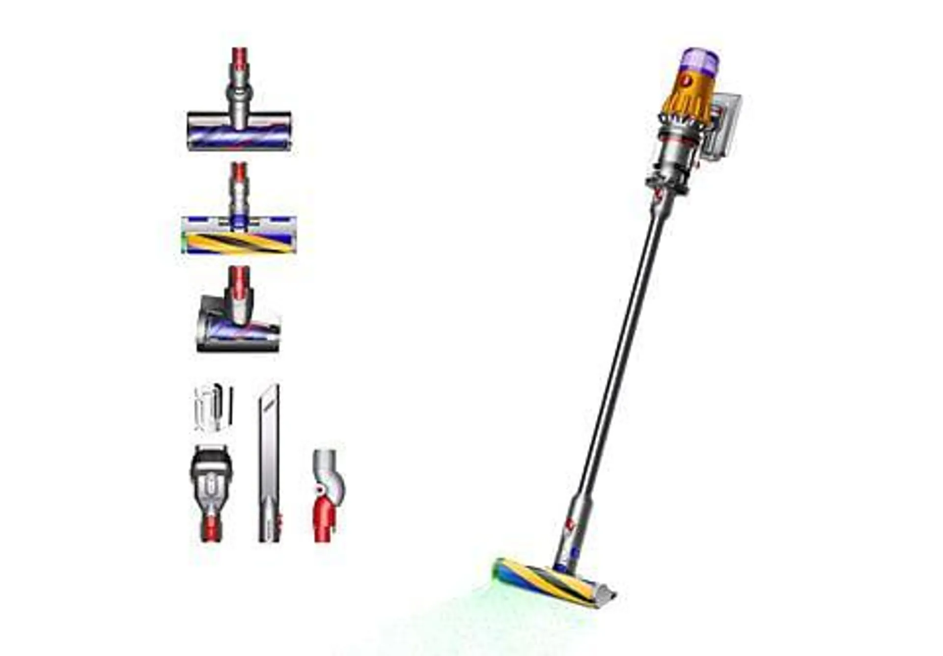 DYSON V12 DETECT SLIM ABSOLUTE (2023) Stielsauger, Akkubetrieb, 545 Watt