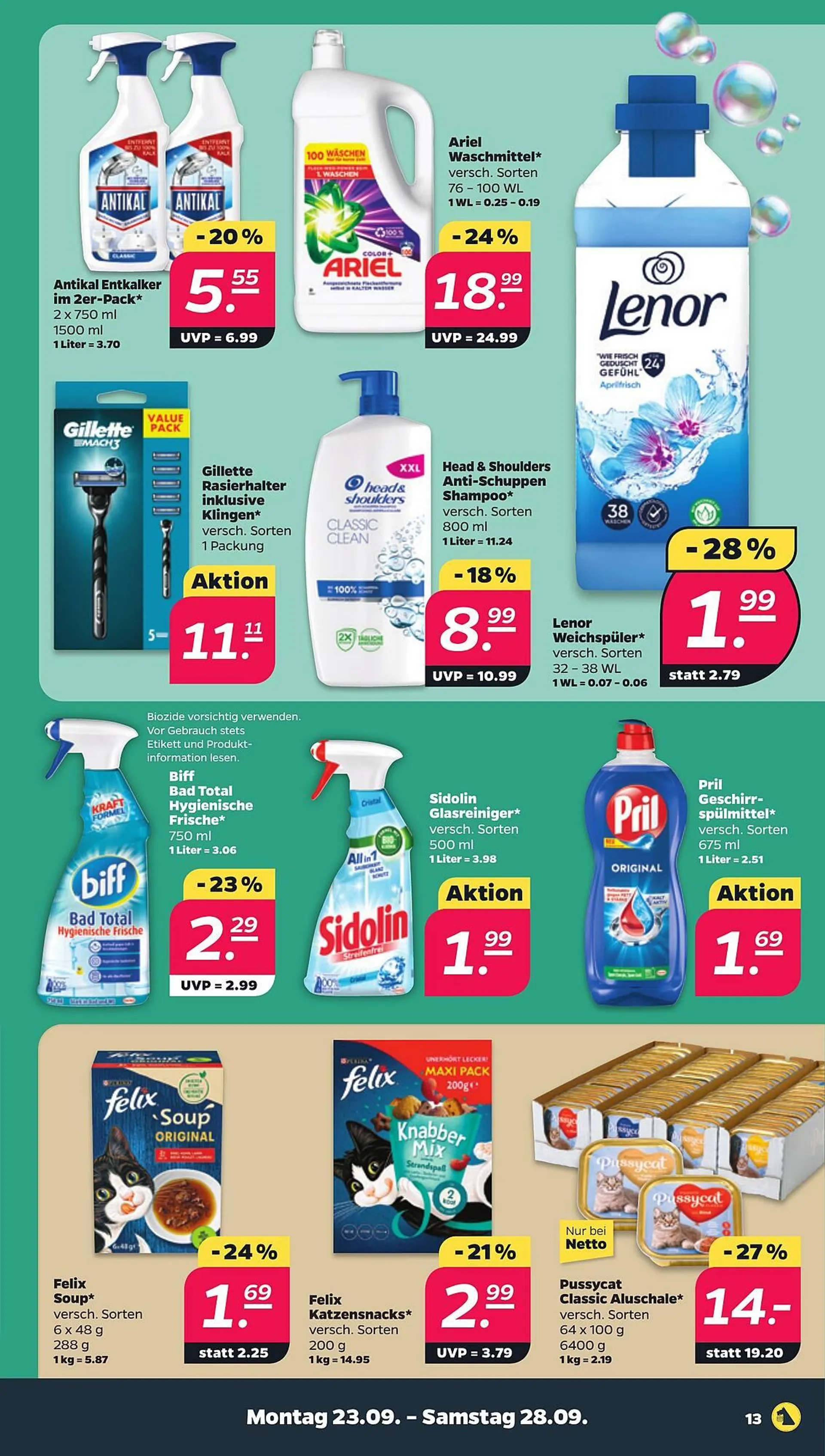 NETTO Prospekt von 23. September bis 28. September 2024 - Prospekt seite 13