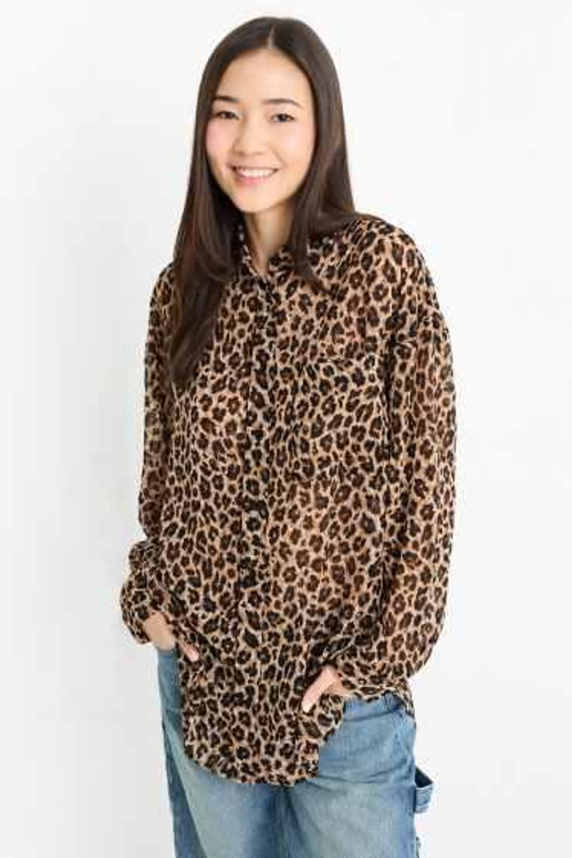 Blouse - leopard print