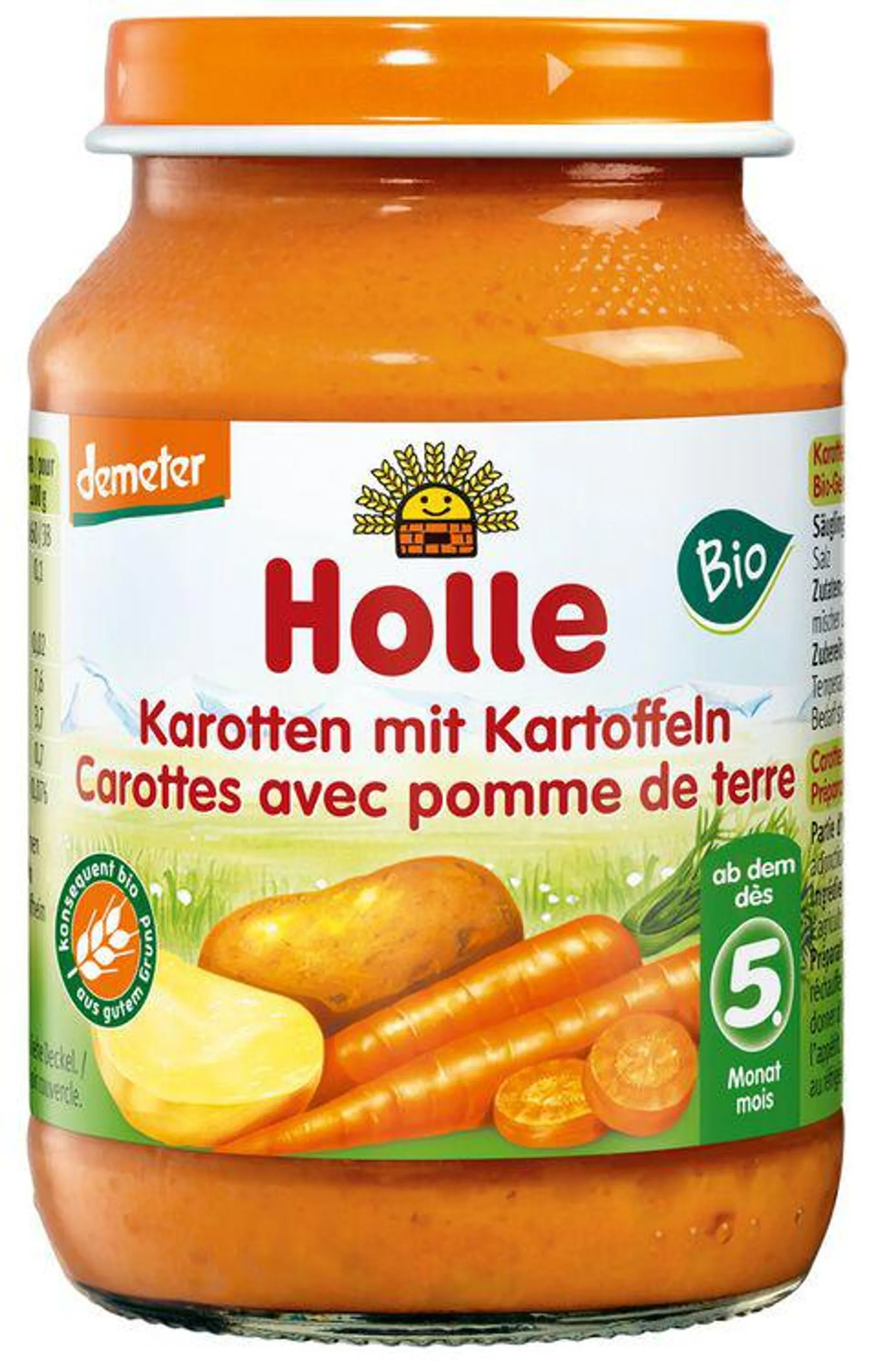 Holle - Karotten mit Kartoffeln bio 190g