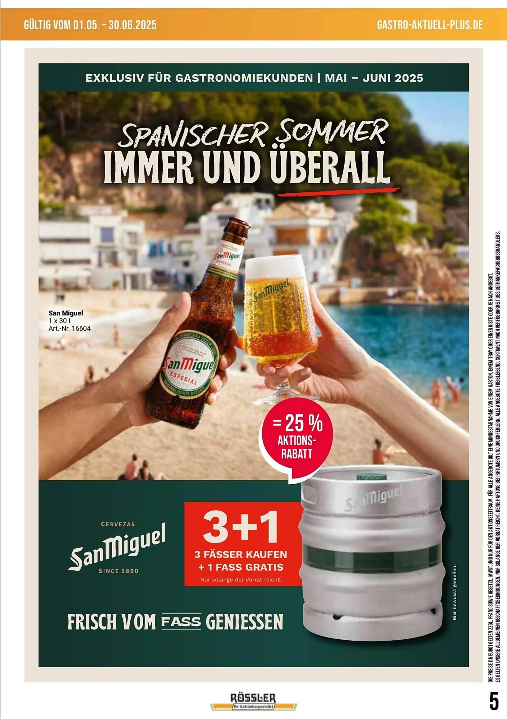 Getränke Rössler Prospekt von 1. Mai bis 30. Juni 2025 - Prospekt seite 5