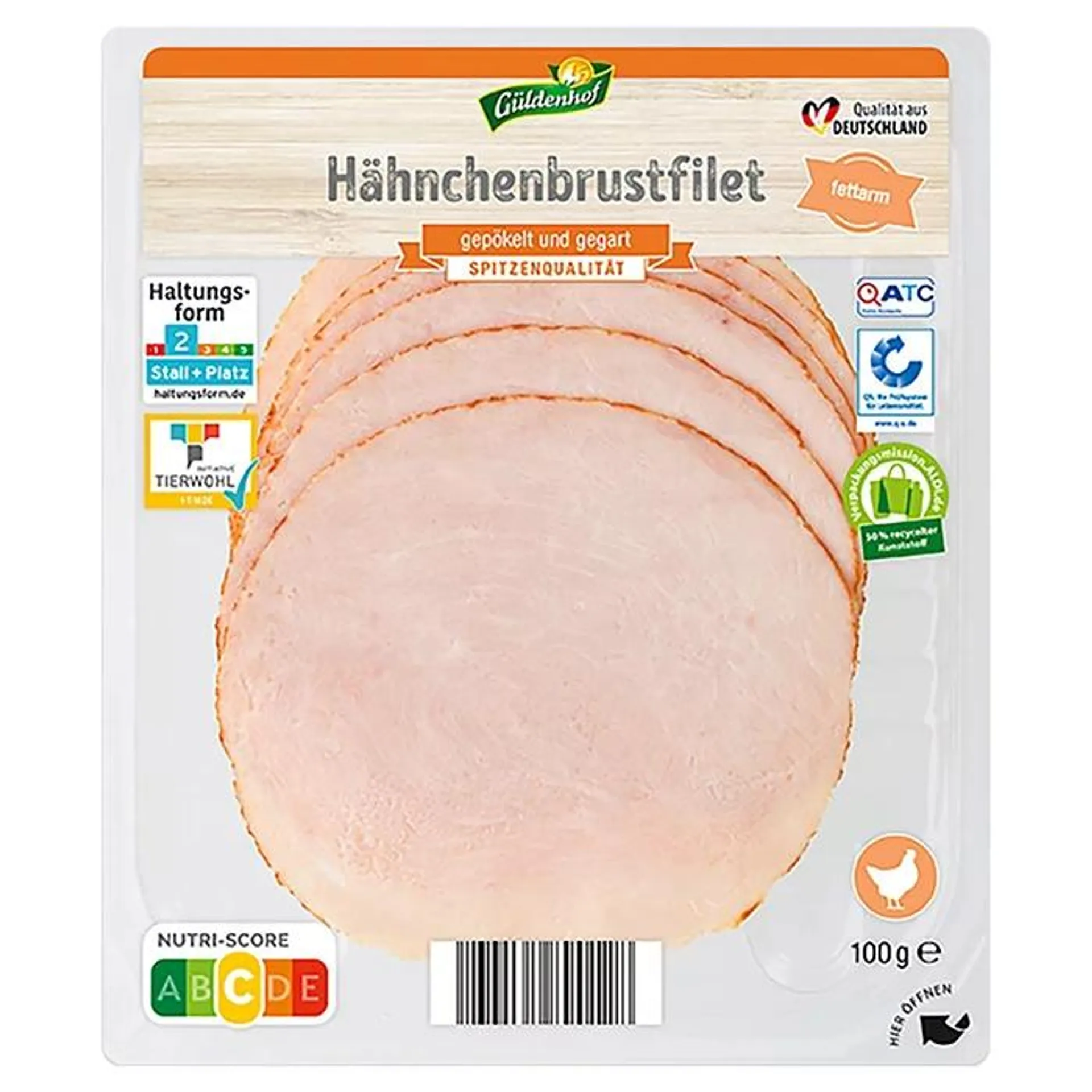 GÜLDENHOF Hähnchenbrustfilet 100 g