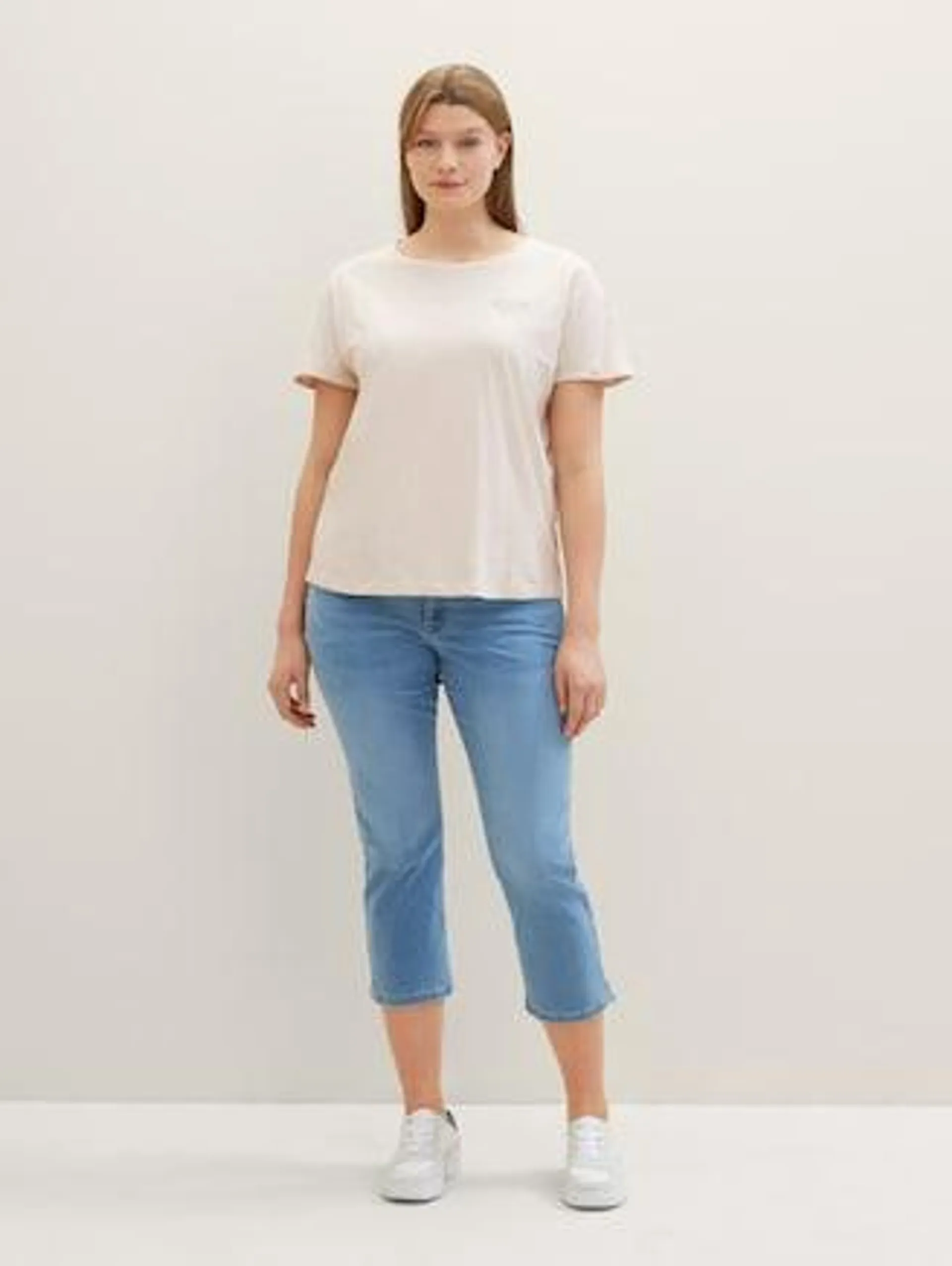 Plus - Slim leg cropped jeans