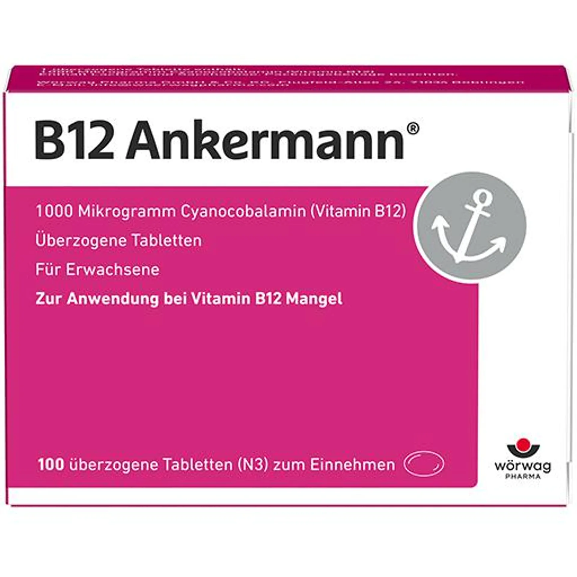 B12 ANKERMANN überzogene Tabletten 100 St Tabletten, überzogen