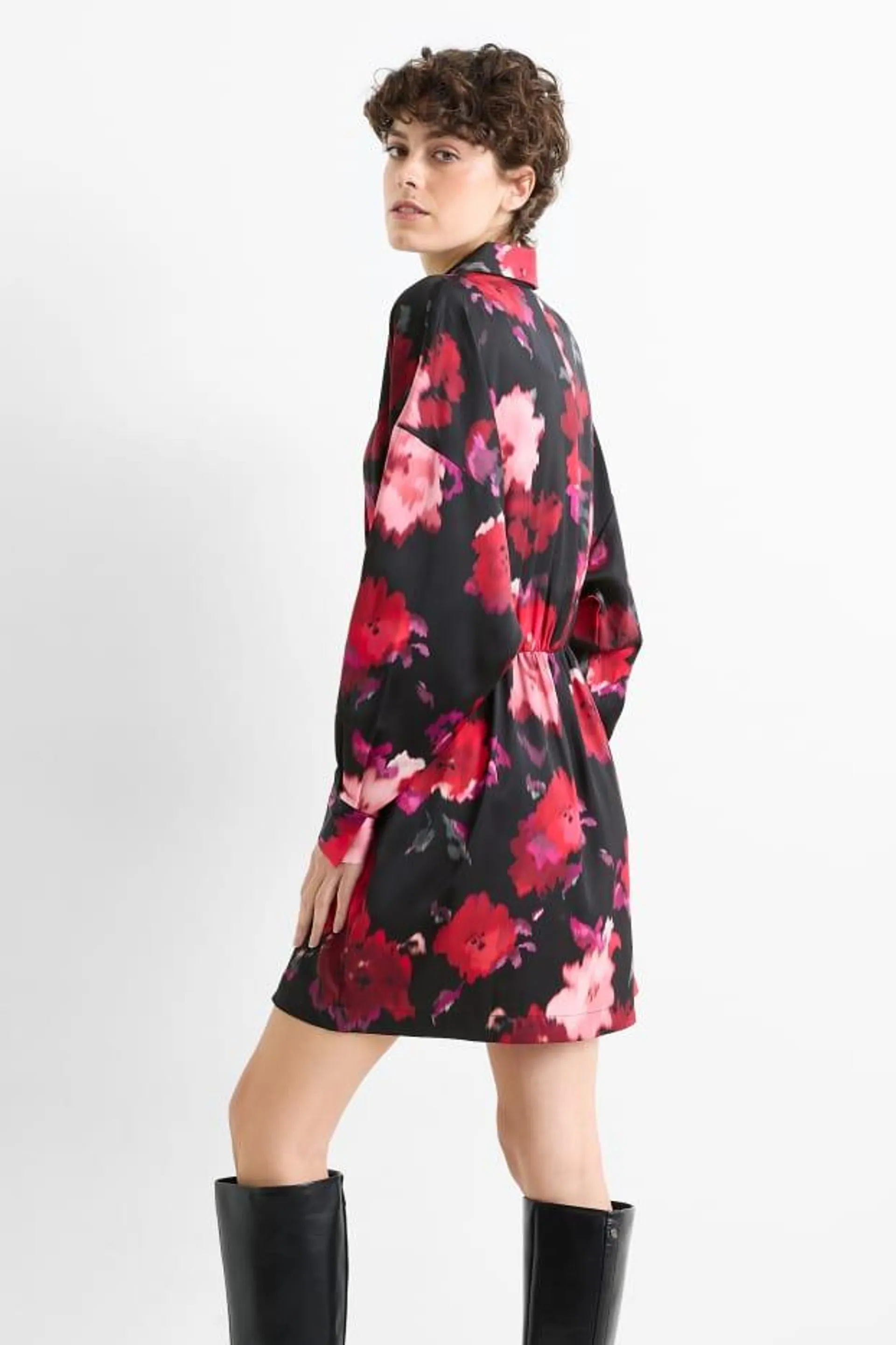 Shirt dress - floral