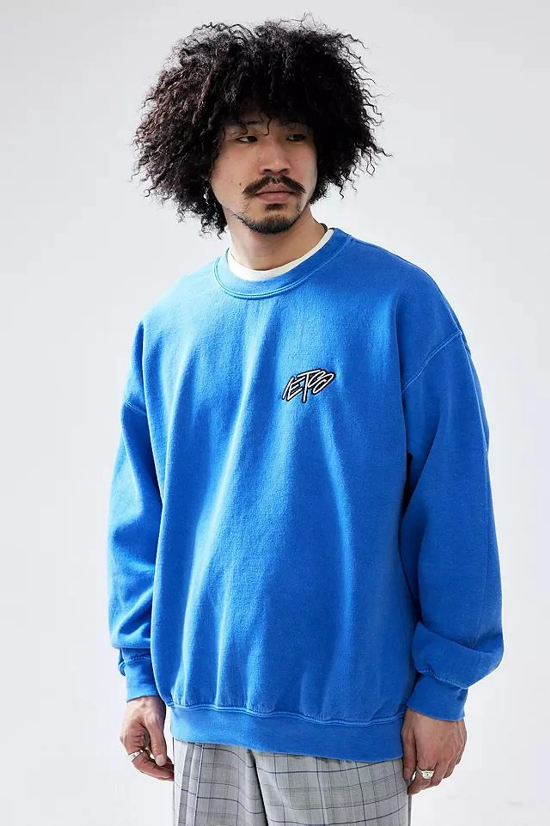 iets frans... Blue Scribble Sweatshirt