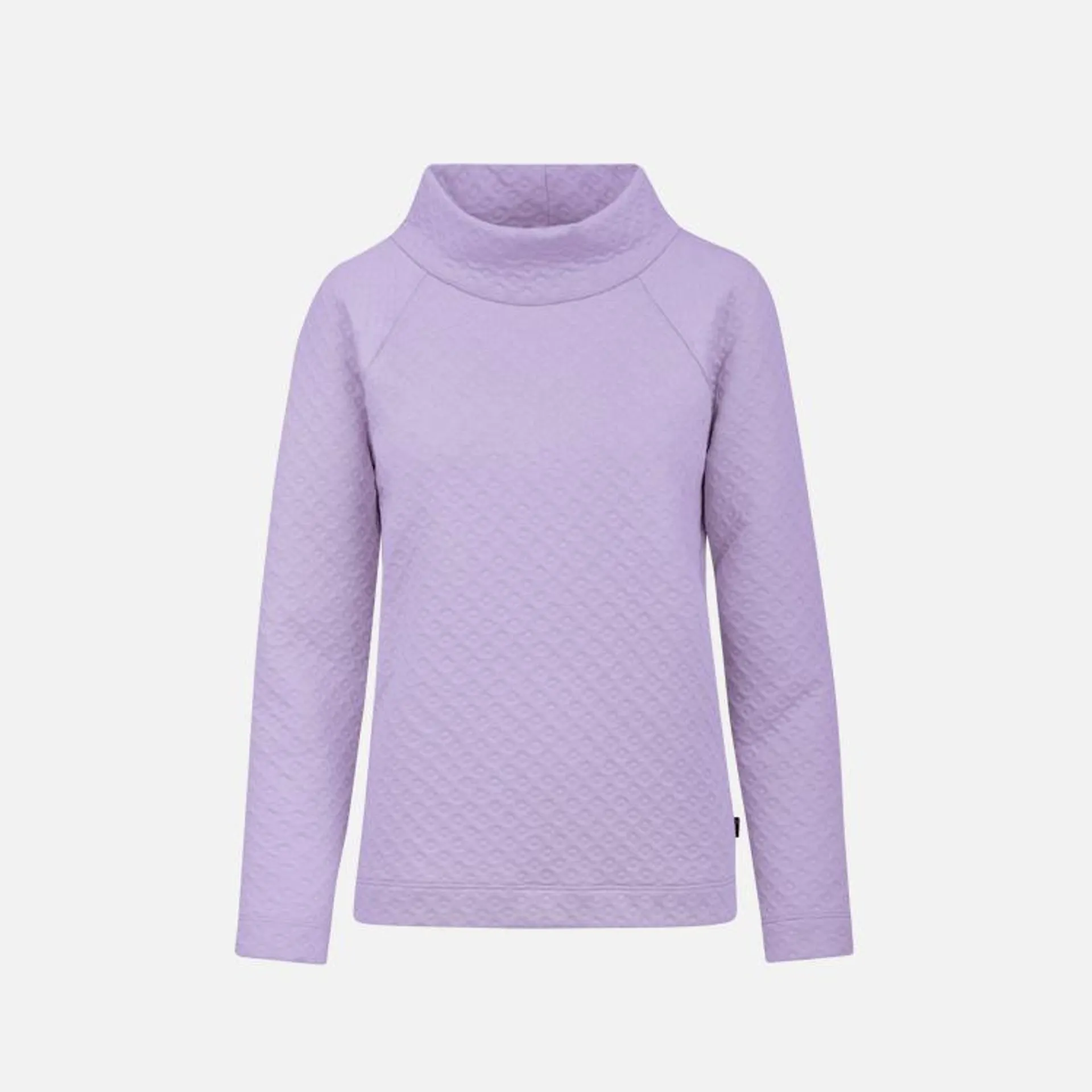 Sweatshirt in Jacquard-Strick-Qualität Flieder