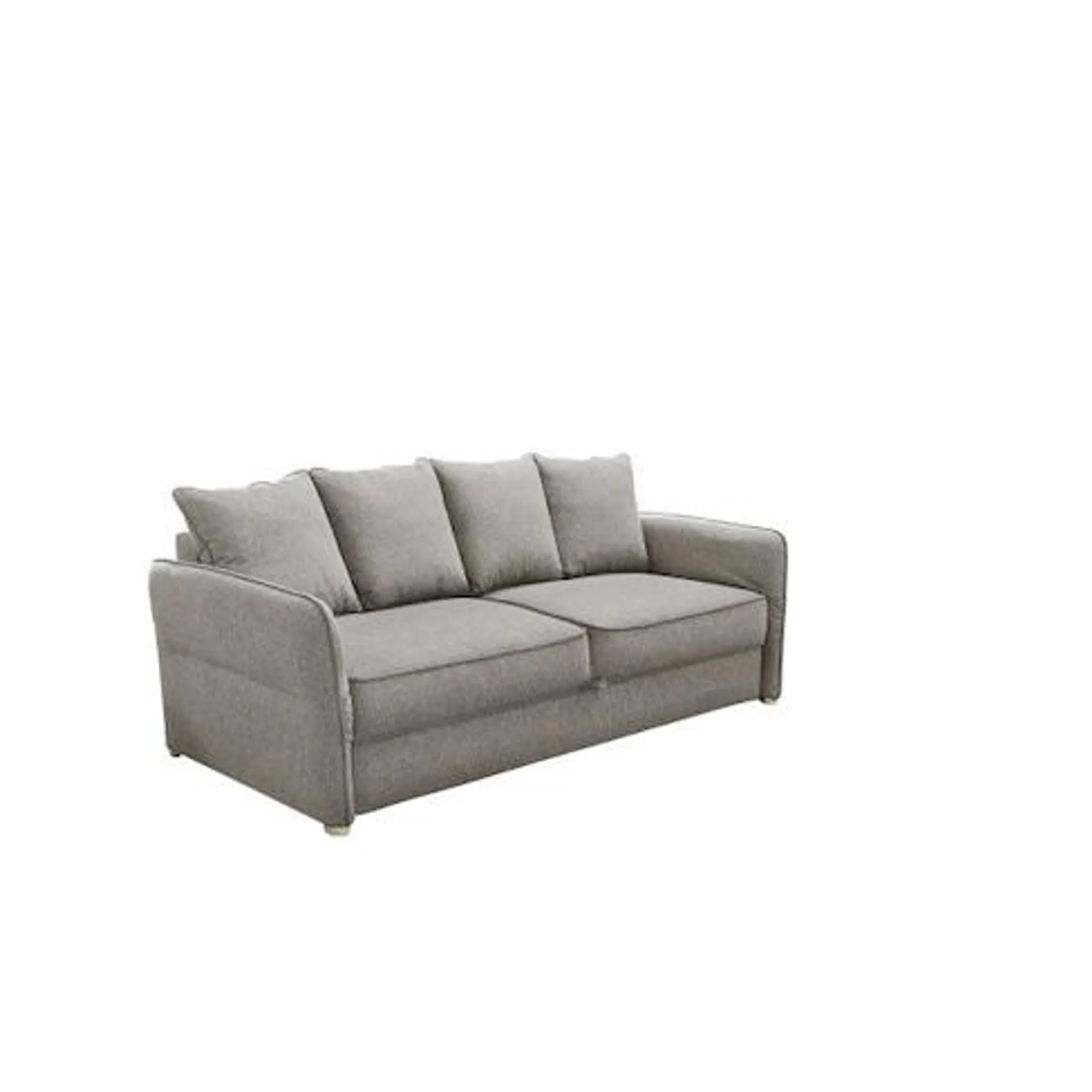 Schlafsofa Lenny Flachgewebe Grau 215-260 x 92 x 107 cm