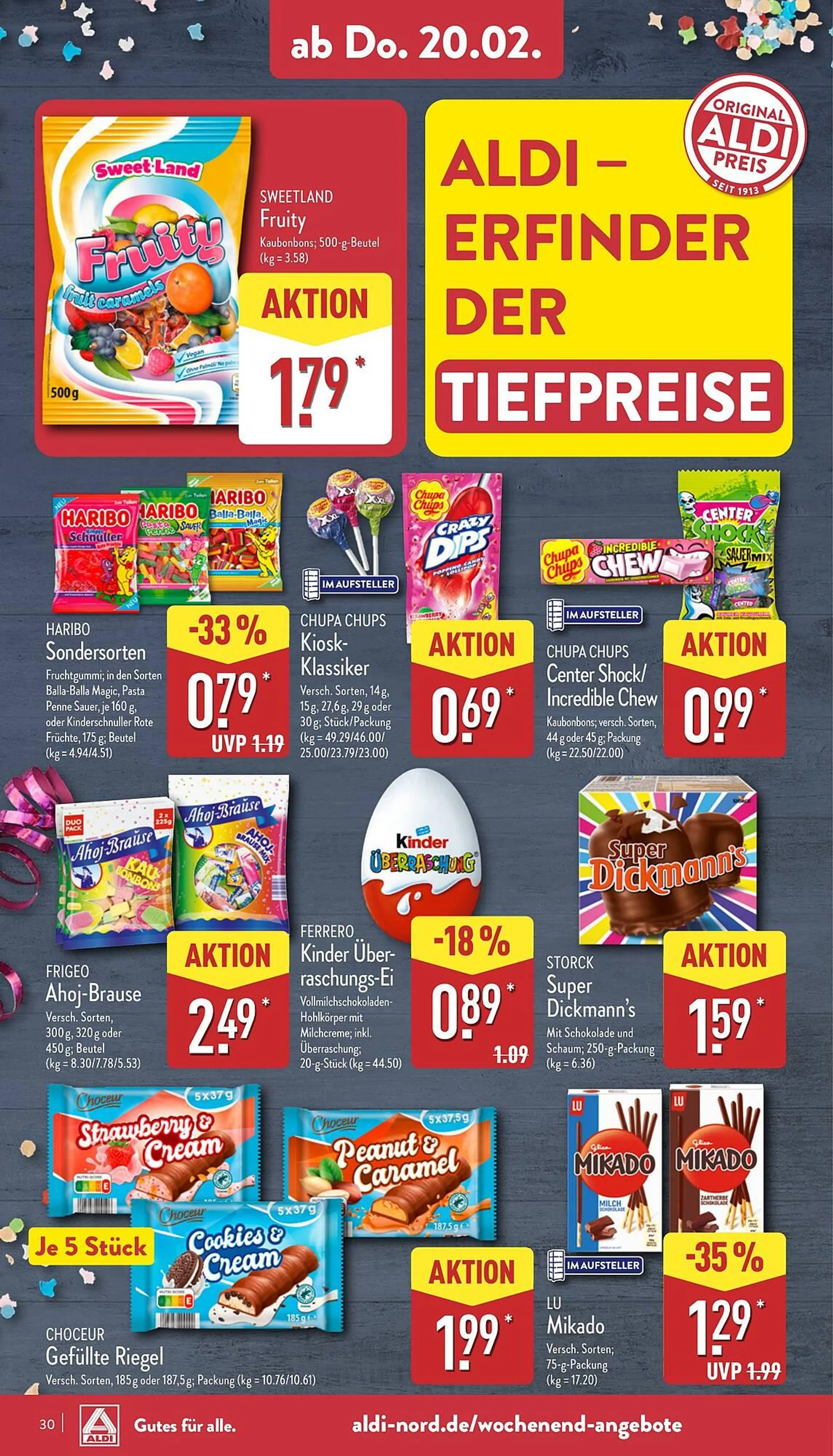 Aldi Nord Prospekt von 17. Februar bis 22. Februar 2025 - Prospekt seite 30