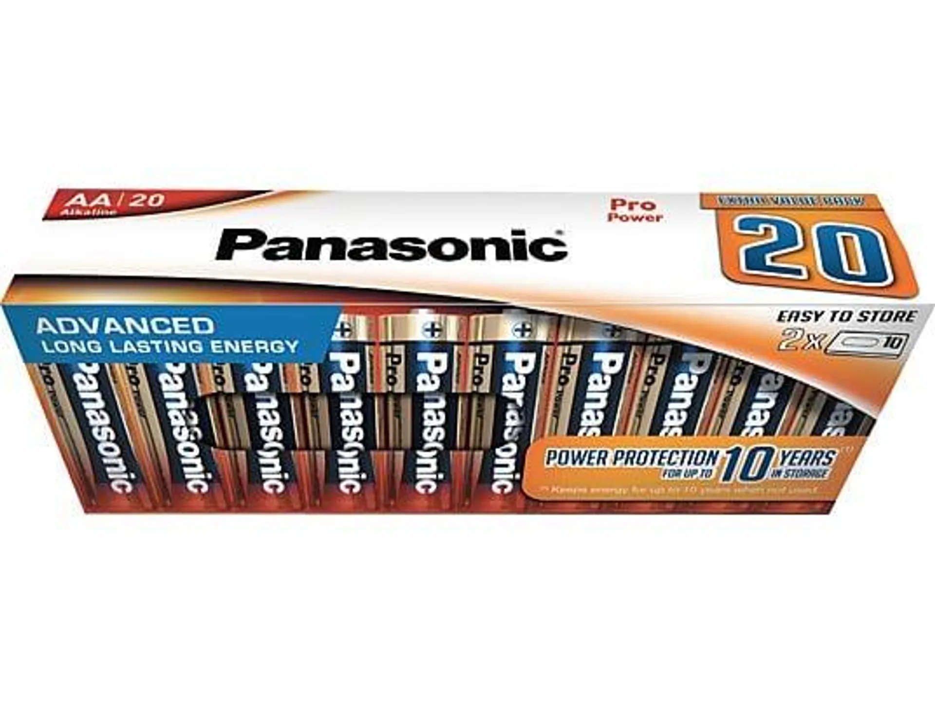 PANASONIC LR6PPG/20CB AA Batterie, Alkaline, 1.5 Volt