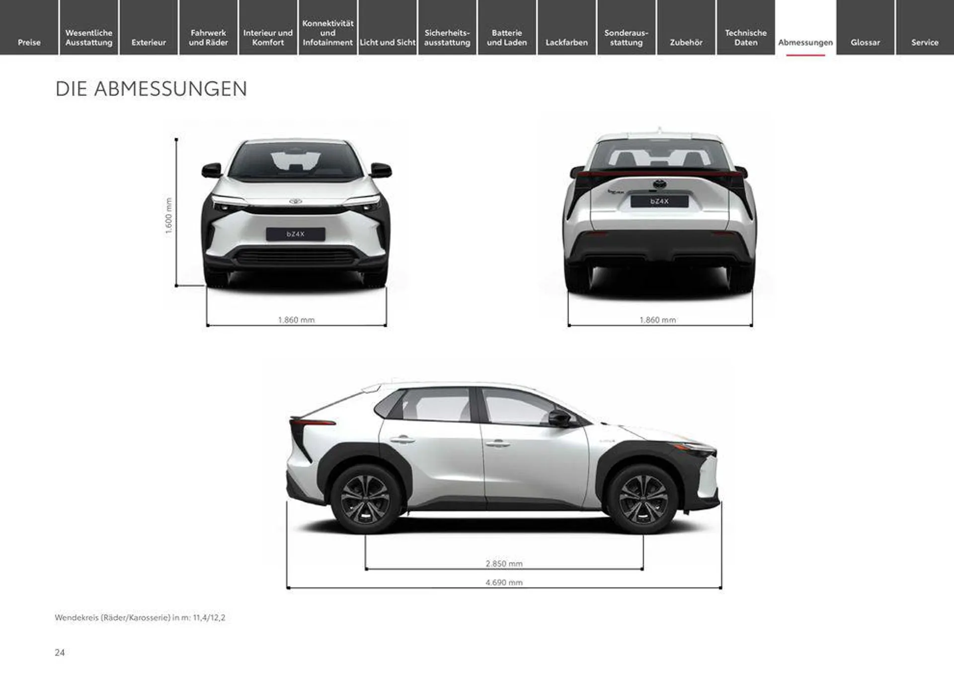 Toyota bZ4x von 12. April bis 12. April 2025 - Prospekt seite 24