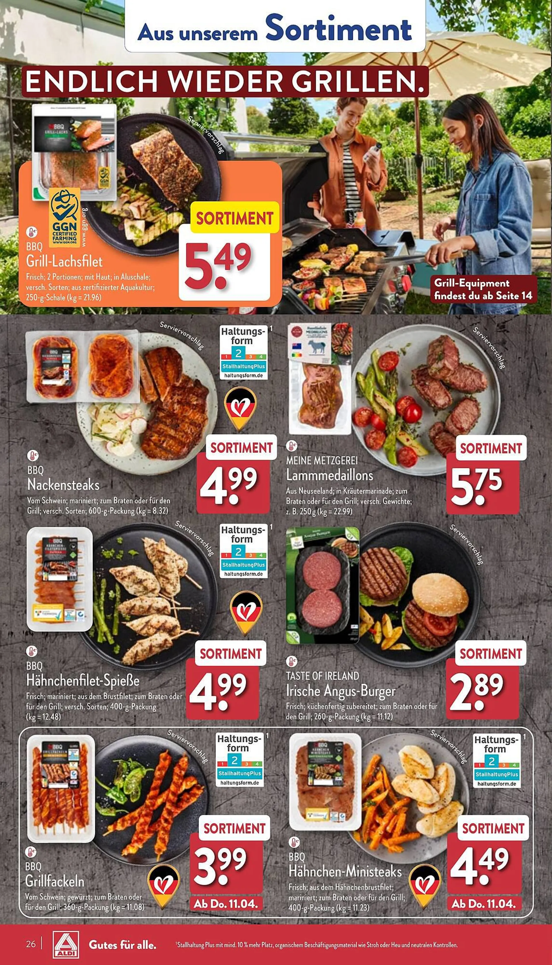 Aldi Nord Prospekt von 8. April bis 13. April 2024 - Prospekt seite 26