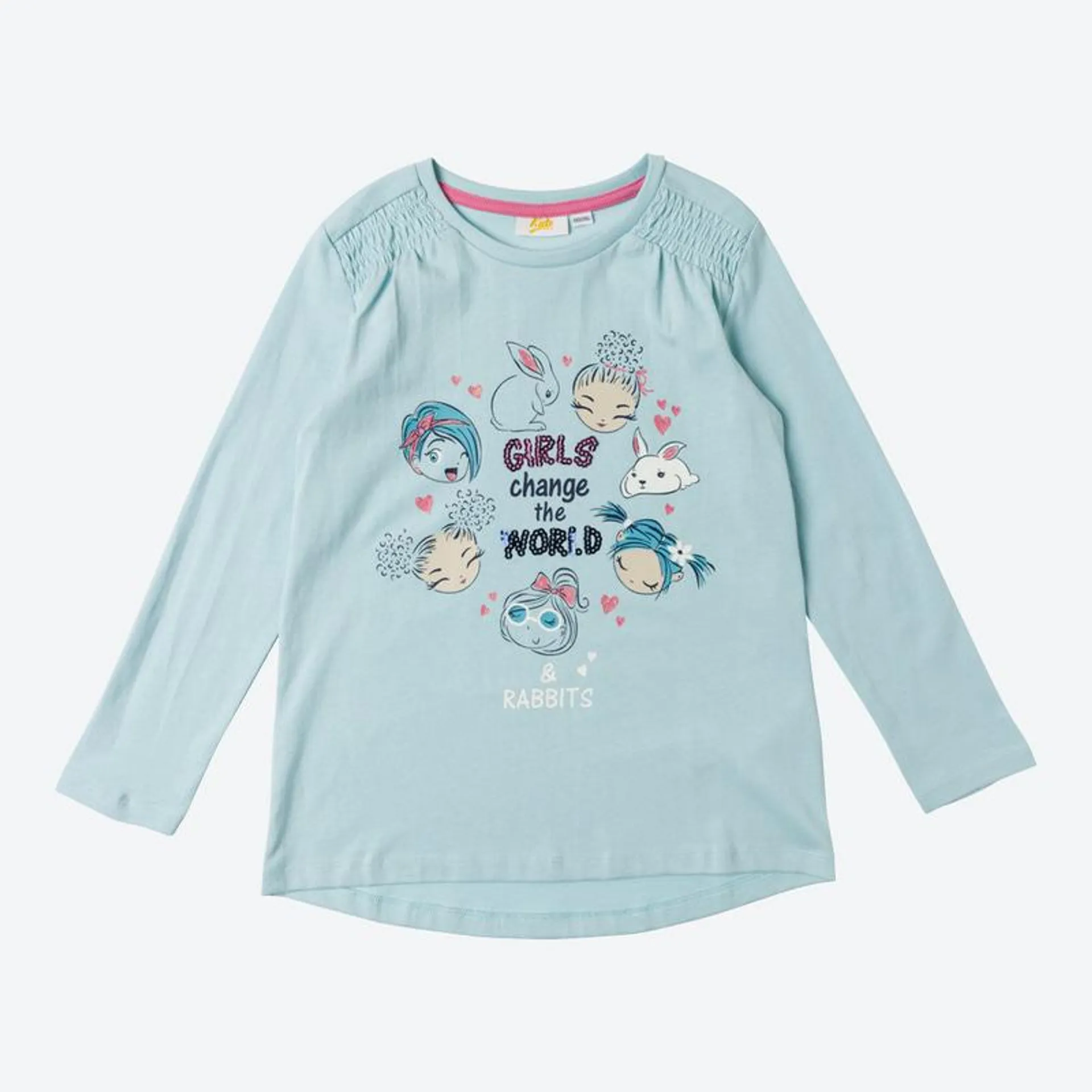 Kinder-Mädchen-Shirt mit Pailletten