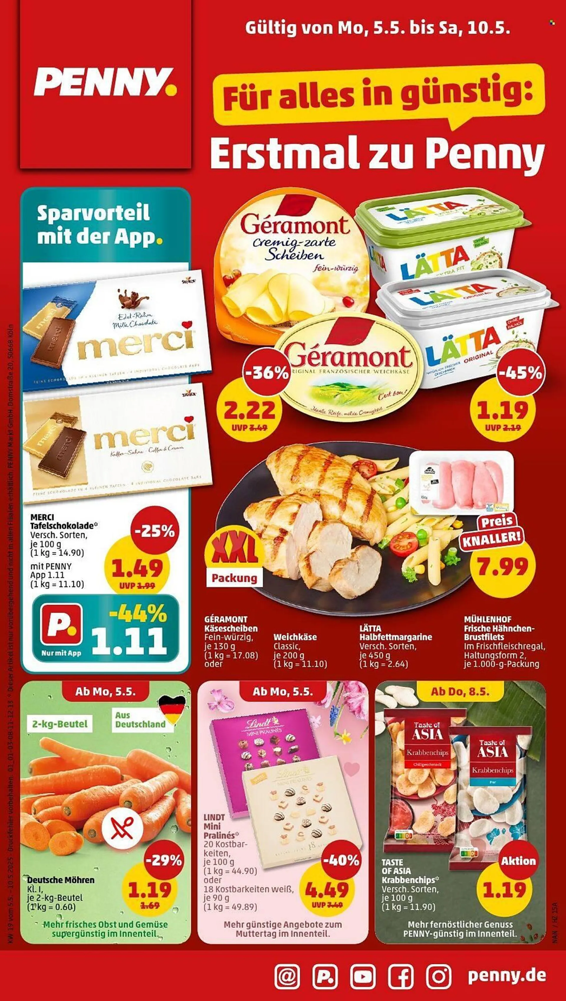 PENNY Prospekt von 5. Mai bis 10. Mai 2025 - Prospekt seite 1