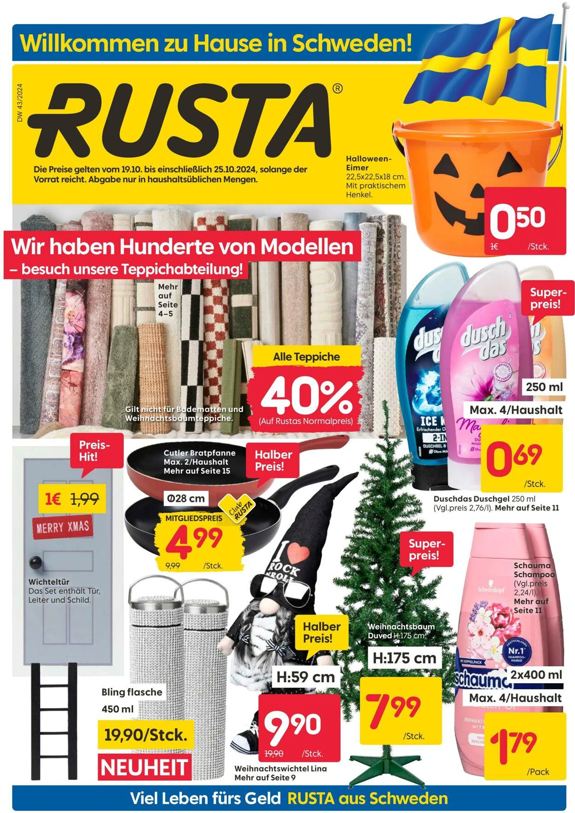 Rusta Aktueller Prospekt von 19. Oktober bis 25. Oktober 2024 - Prospekt seite 1